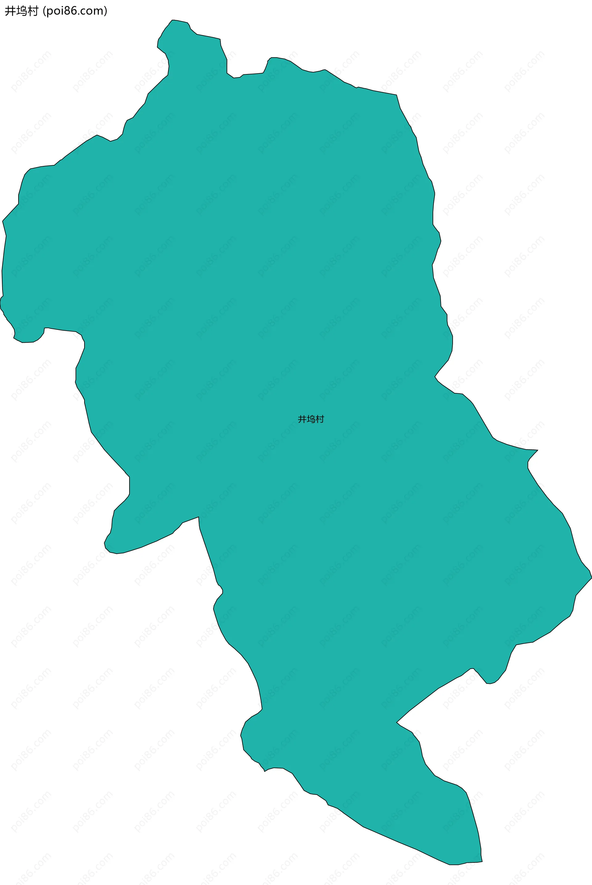 井坞村边界地图