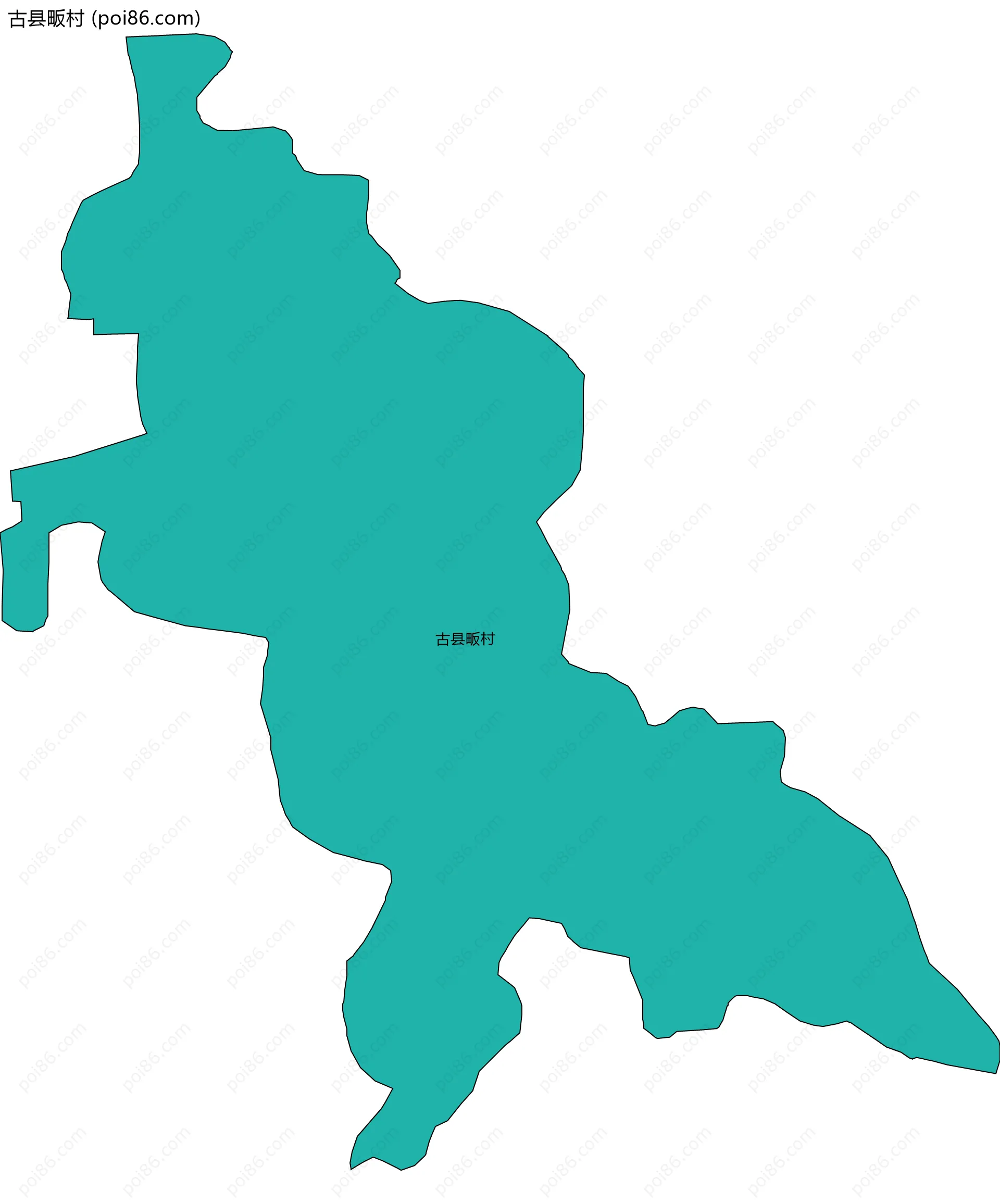 古县畈村边界地图