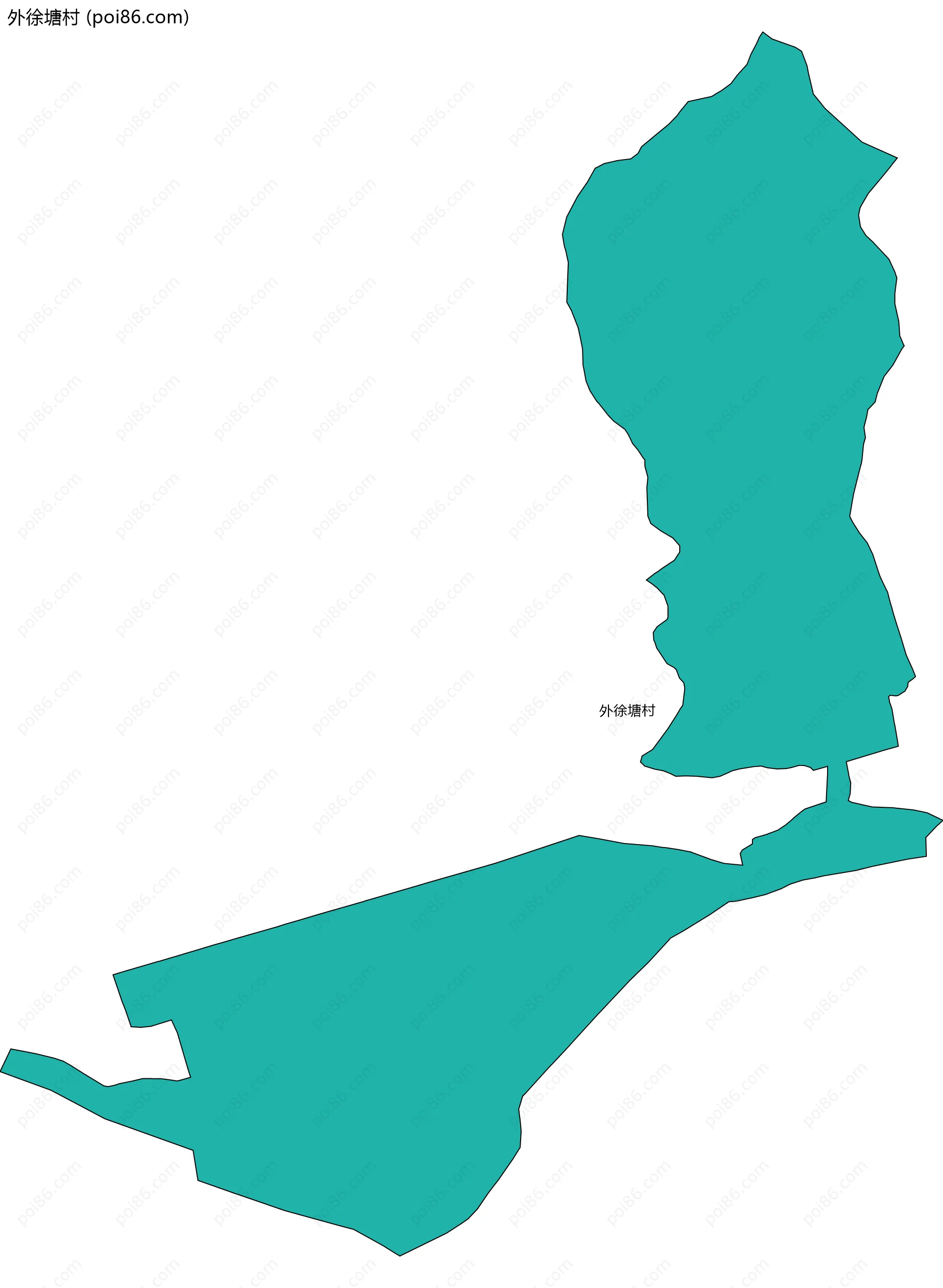 外徐塘村边界地图