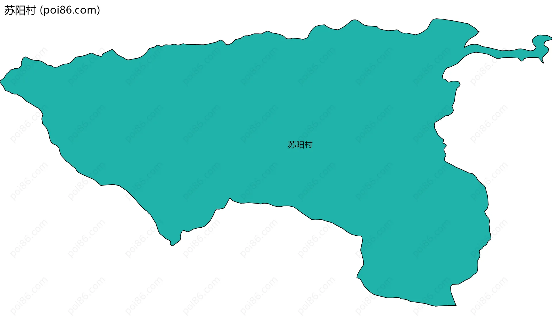 苏阳村边界地图