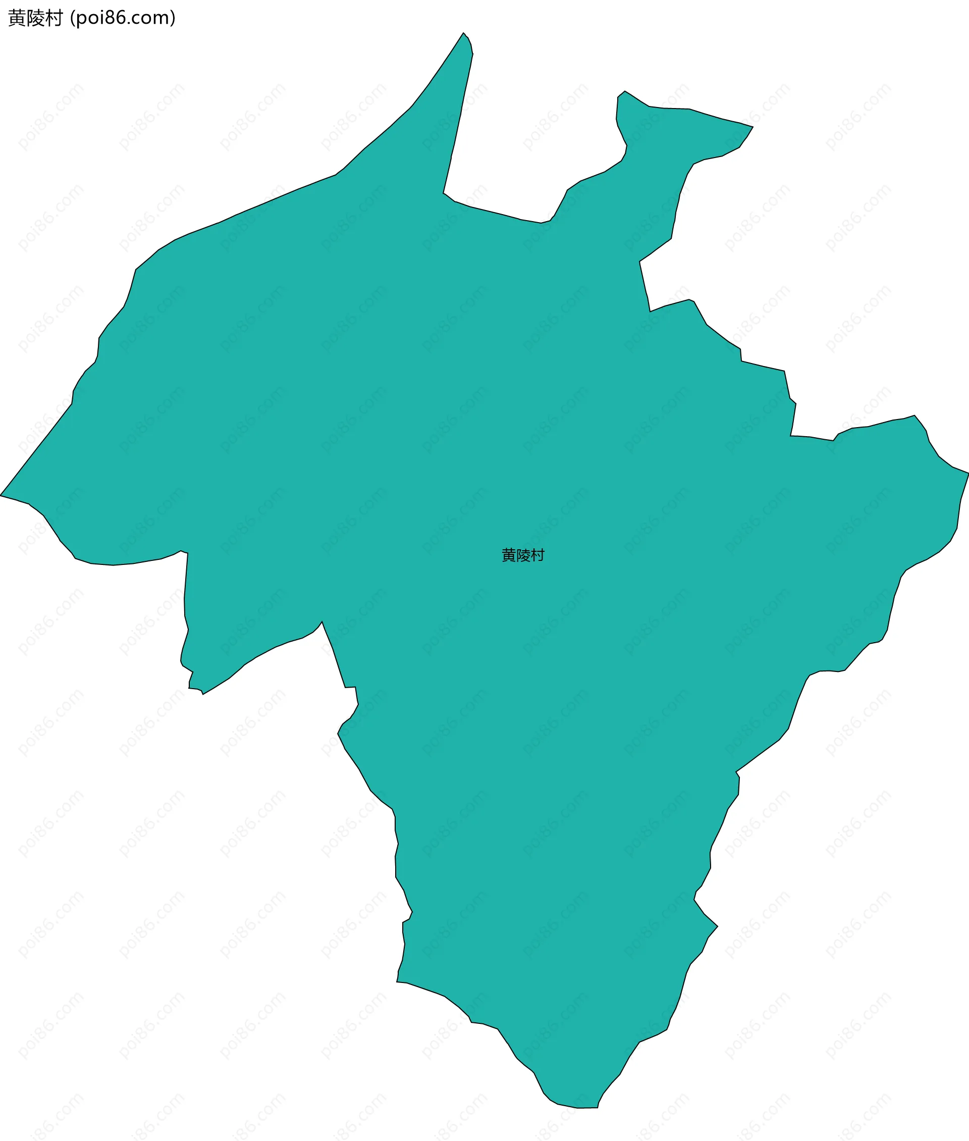 黄陵村边界地图