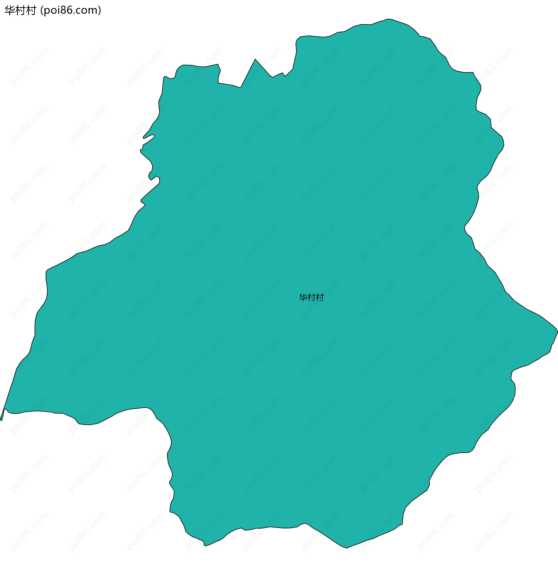 华村村边界地图