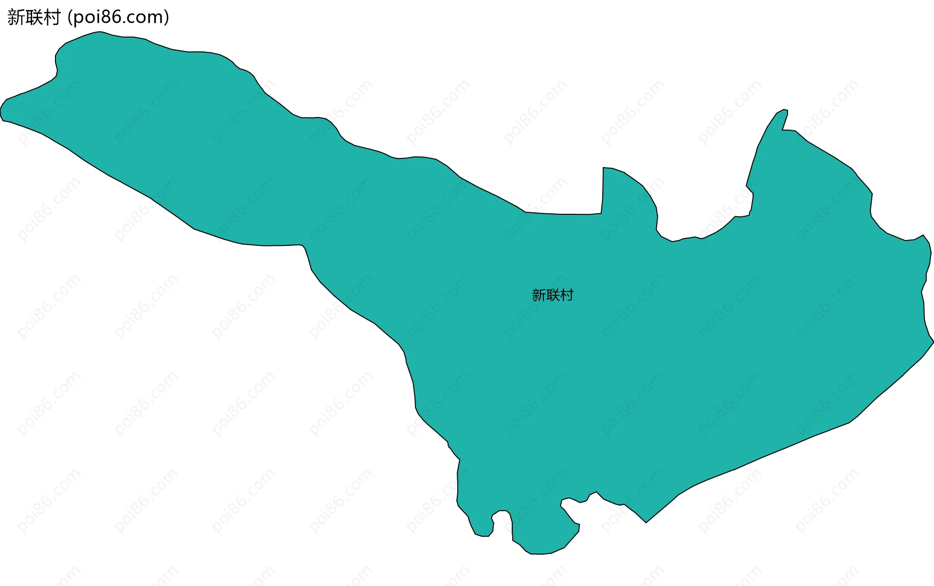 新联村边界地图