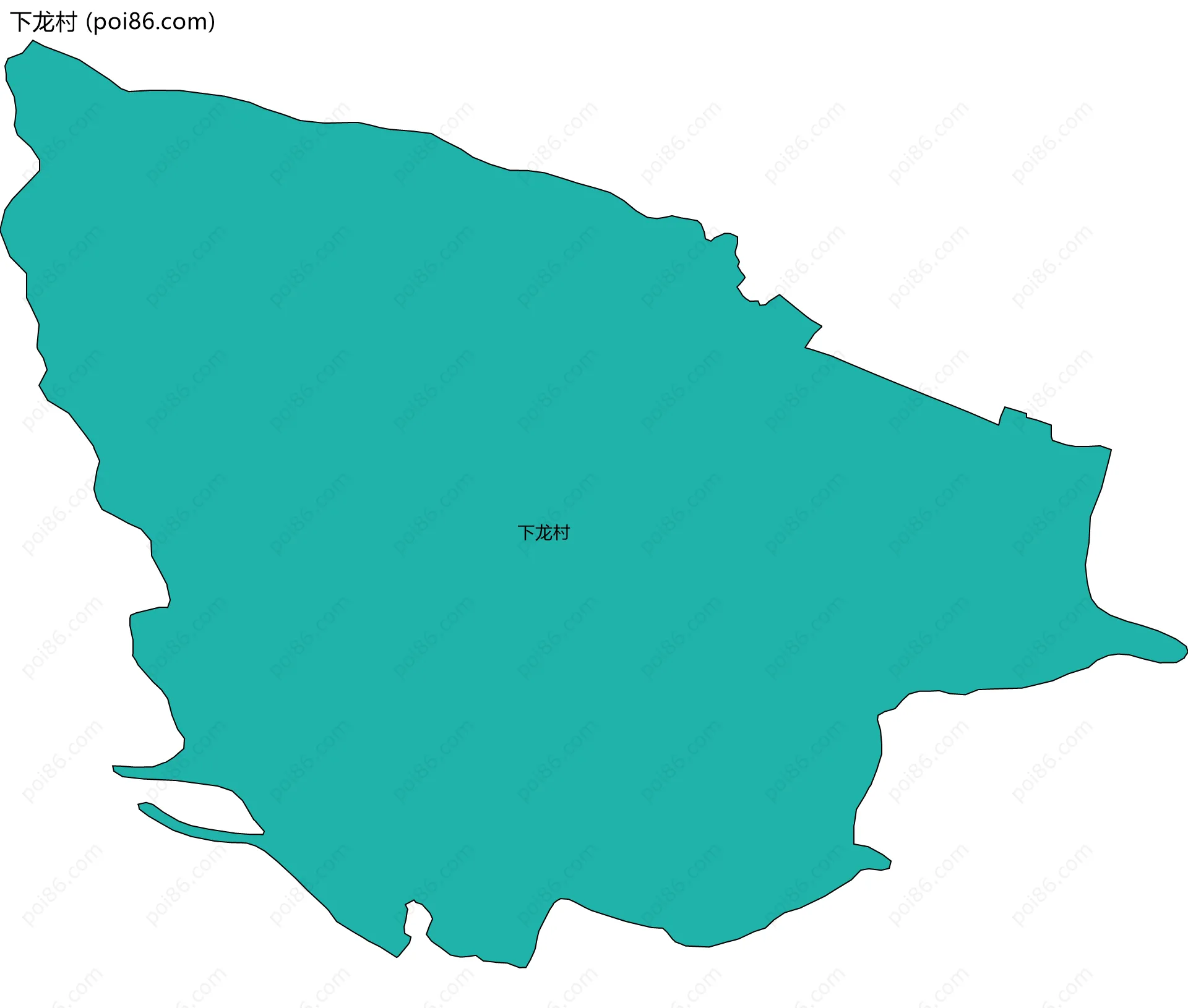 下龙村边界地图