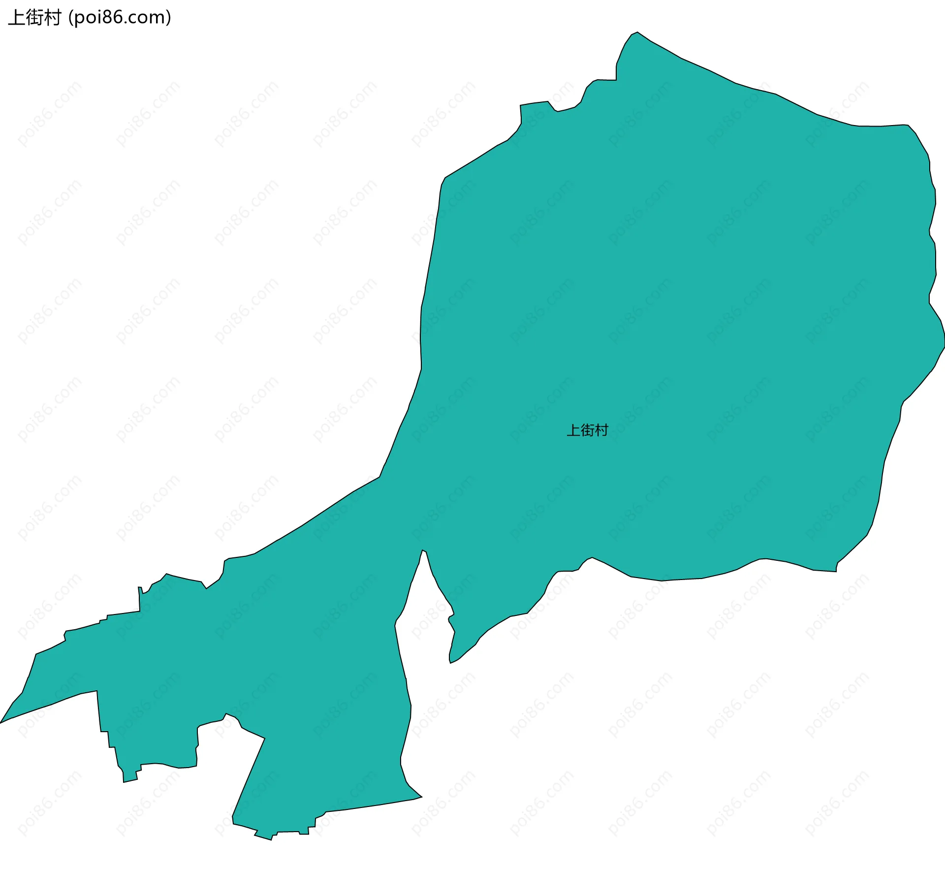 上街村边界地图
