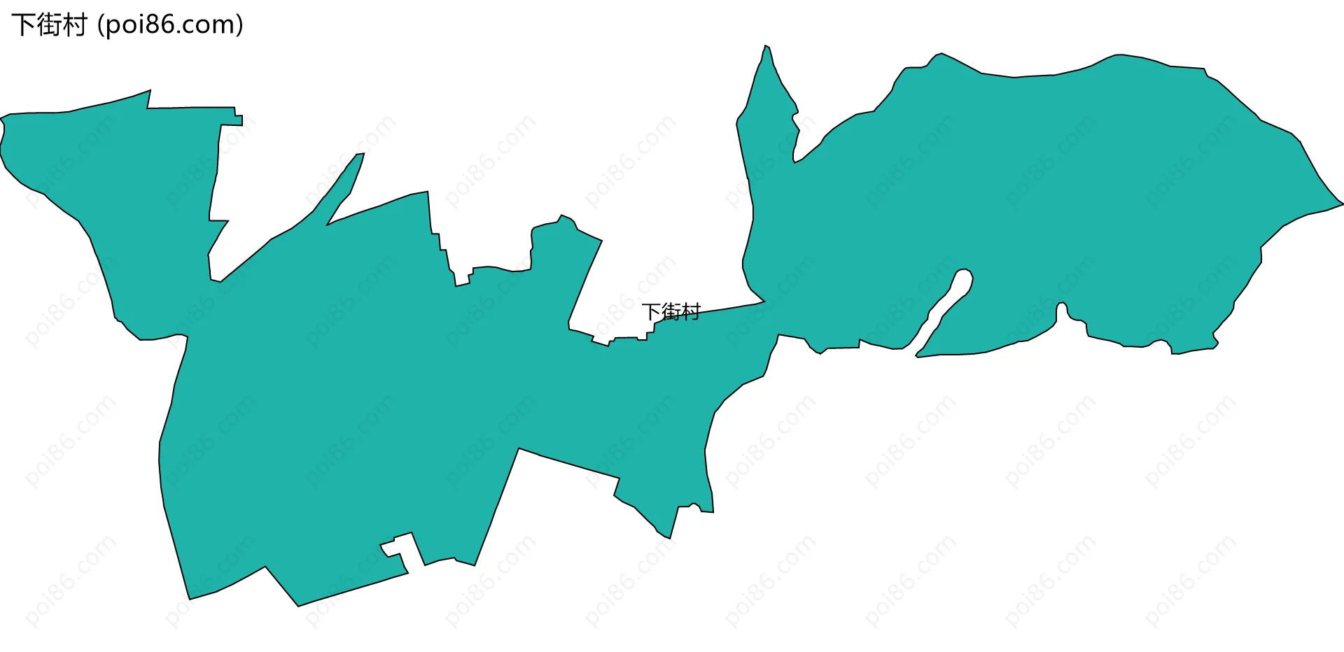 下街村边界地图