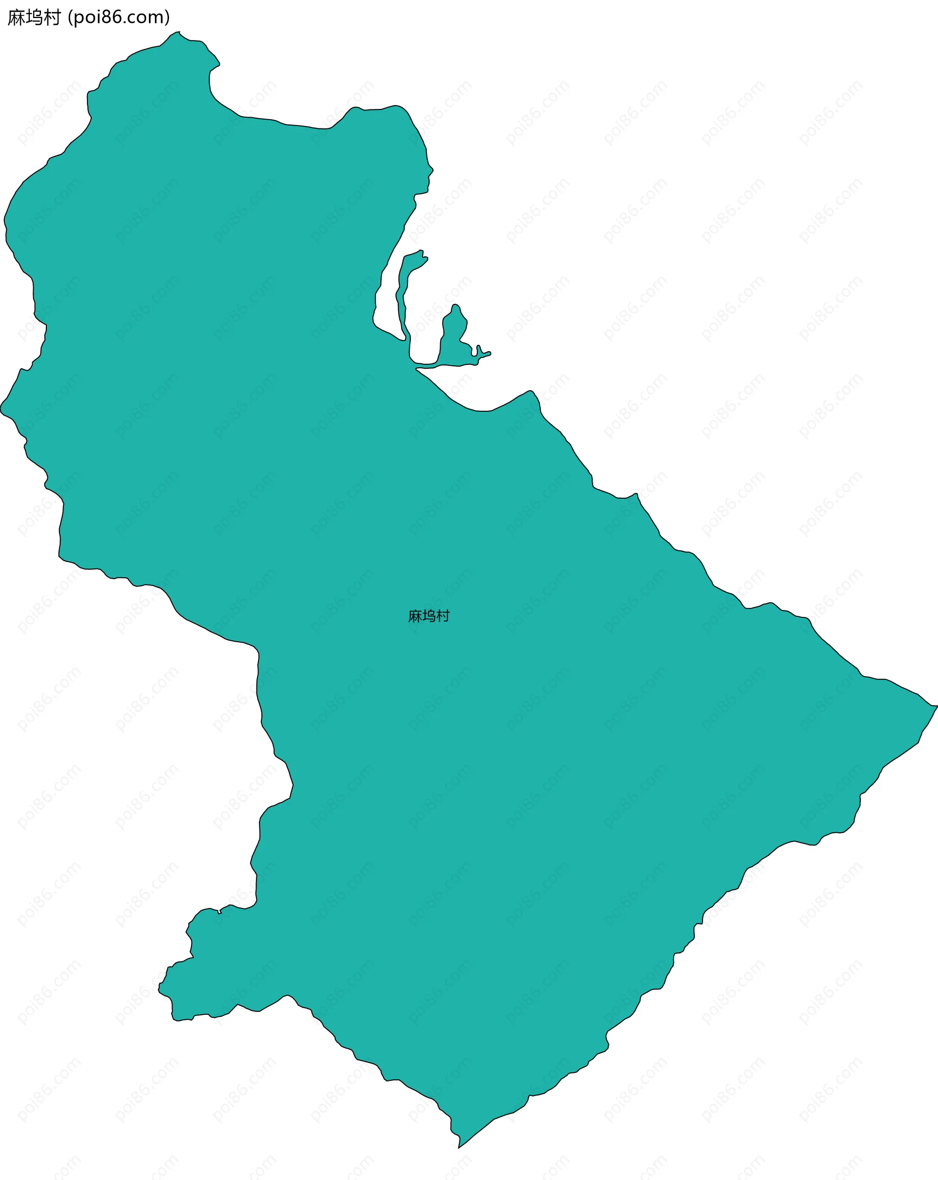 麻坞村边界地图