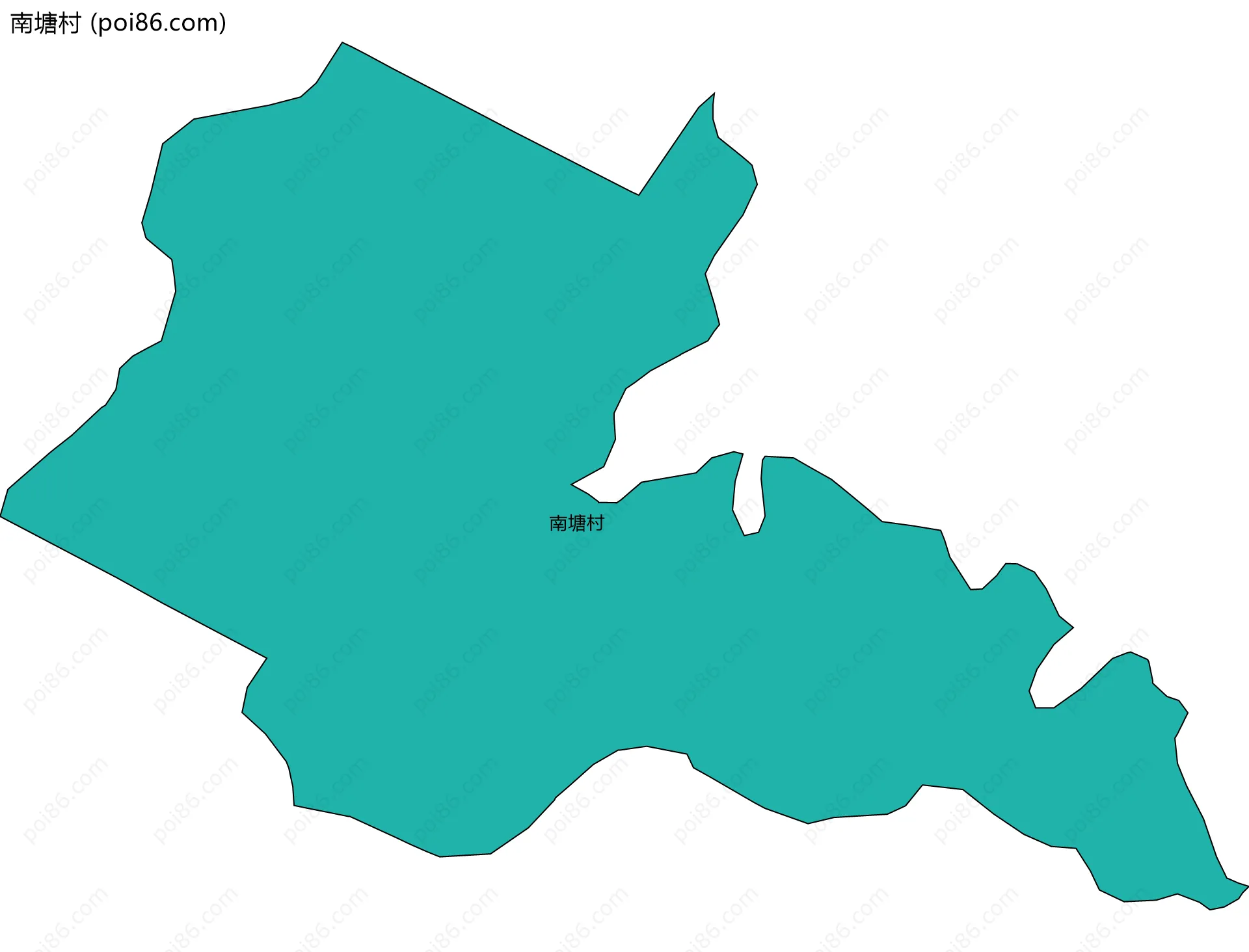 南塘村边界地图