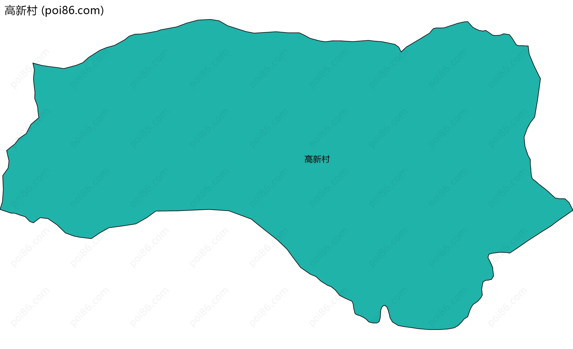 高新村边界地图