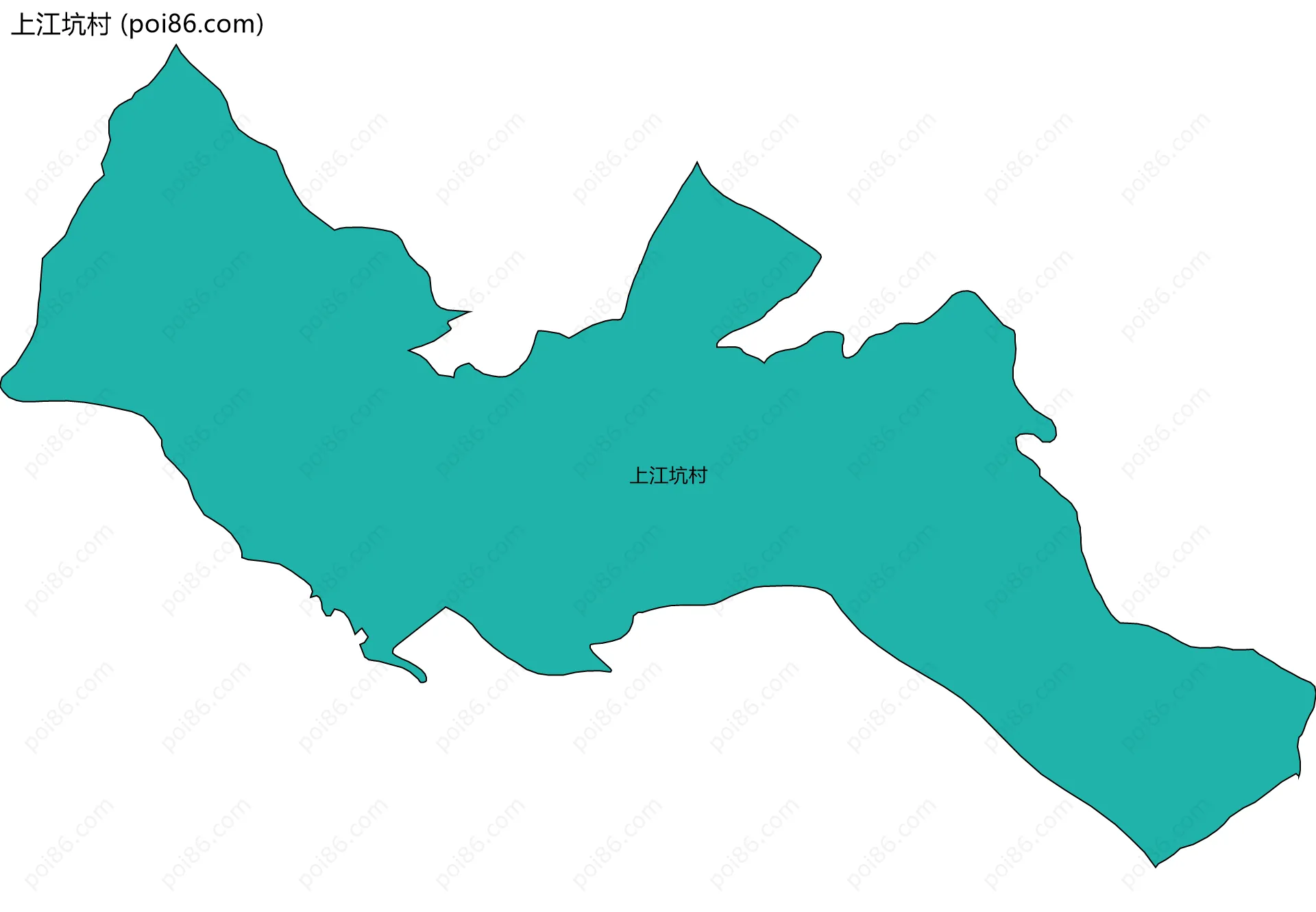 上江坑村边界地图