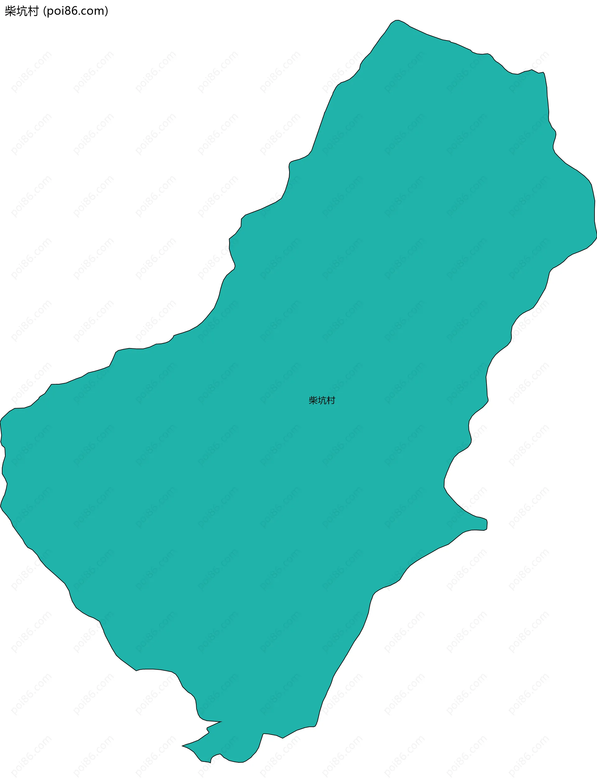 柴坑村边界地图