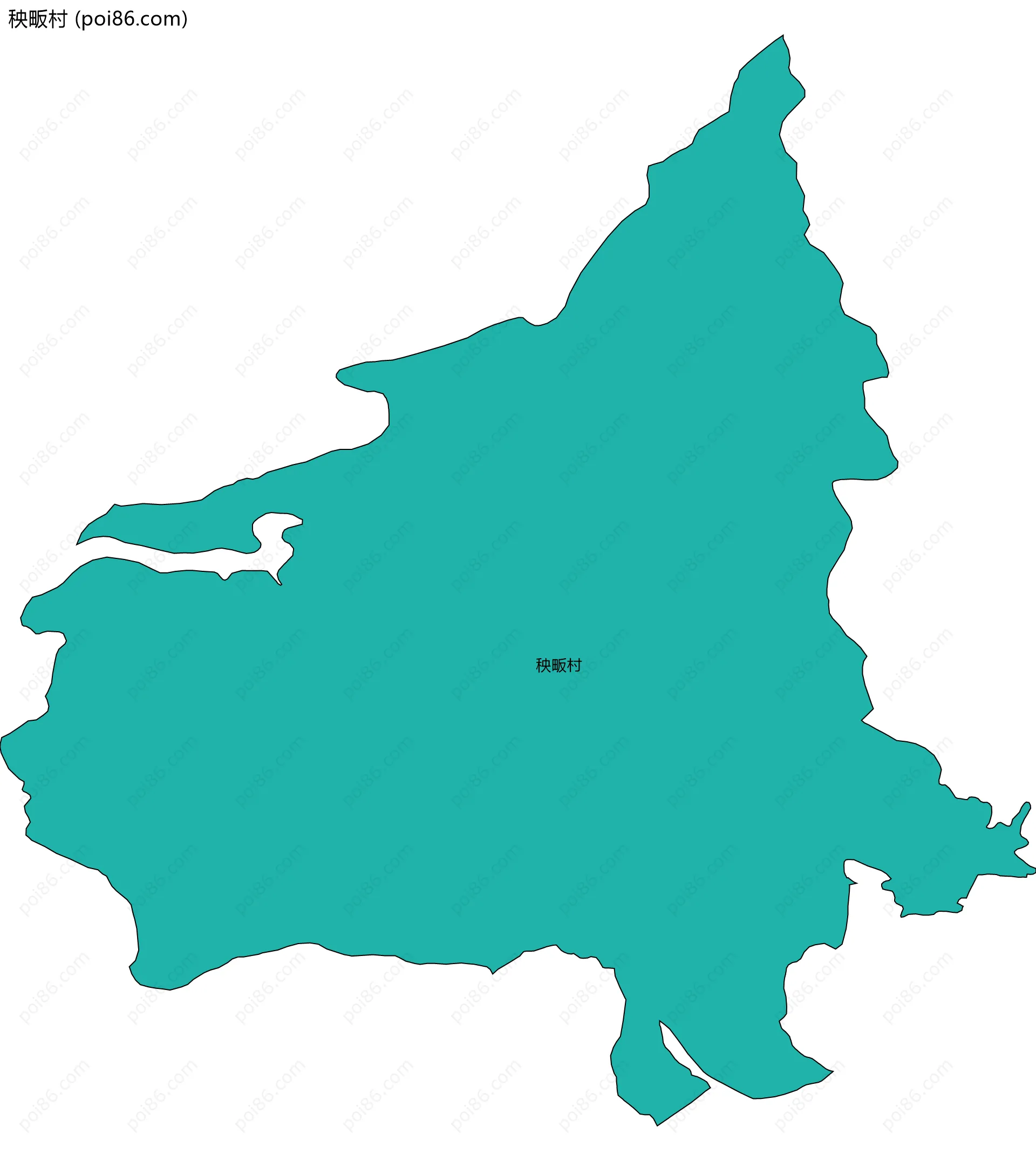 秧畈村边界地图