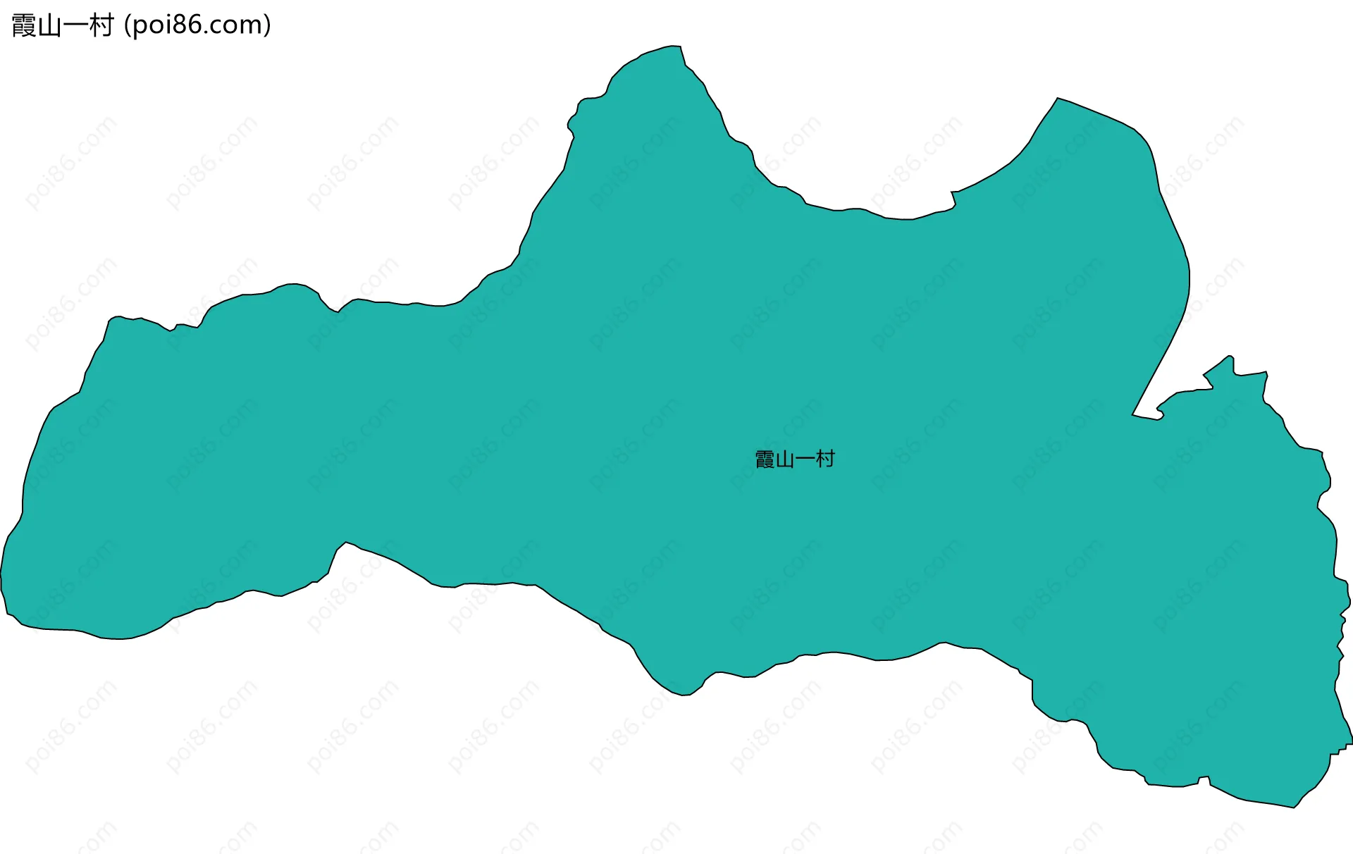 霞山一村边界地图
