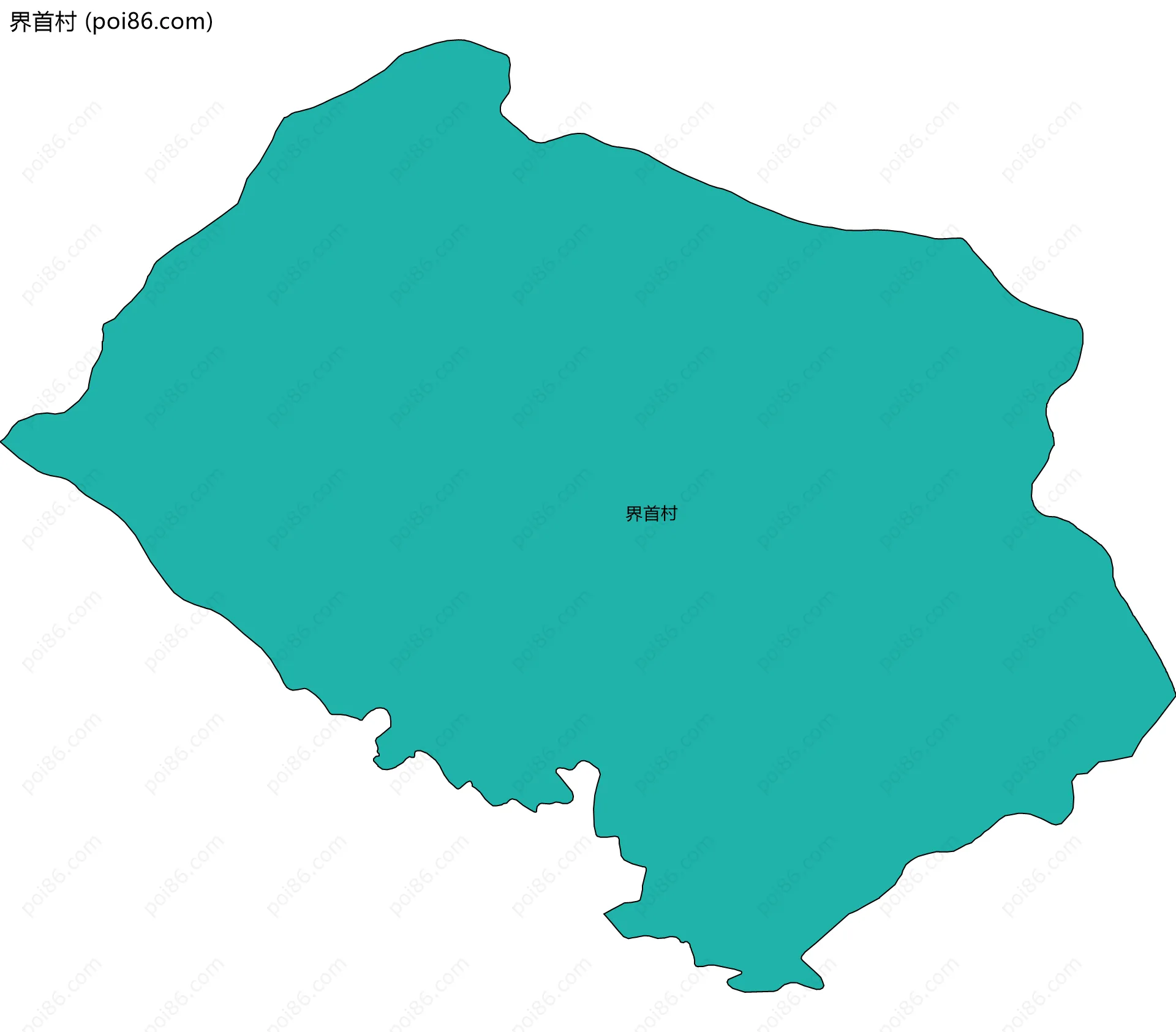 界首村边界地图