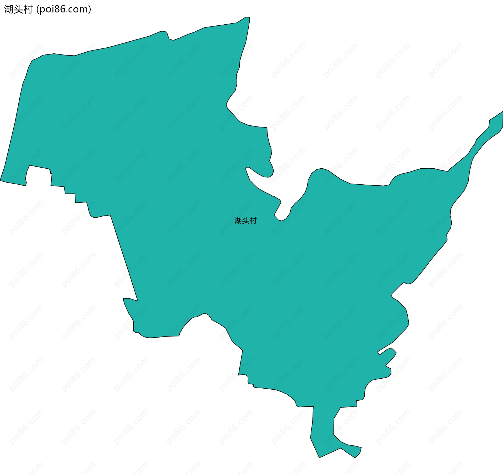 湖头村边界地图