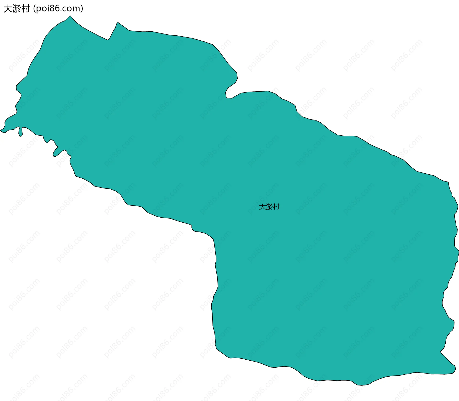 大淤村边界地图