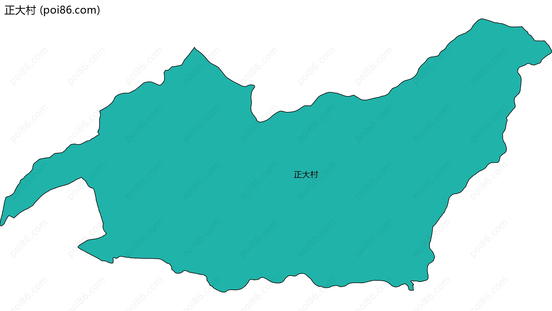 正大村边界地图