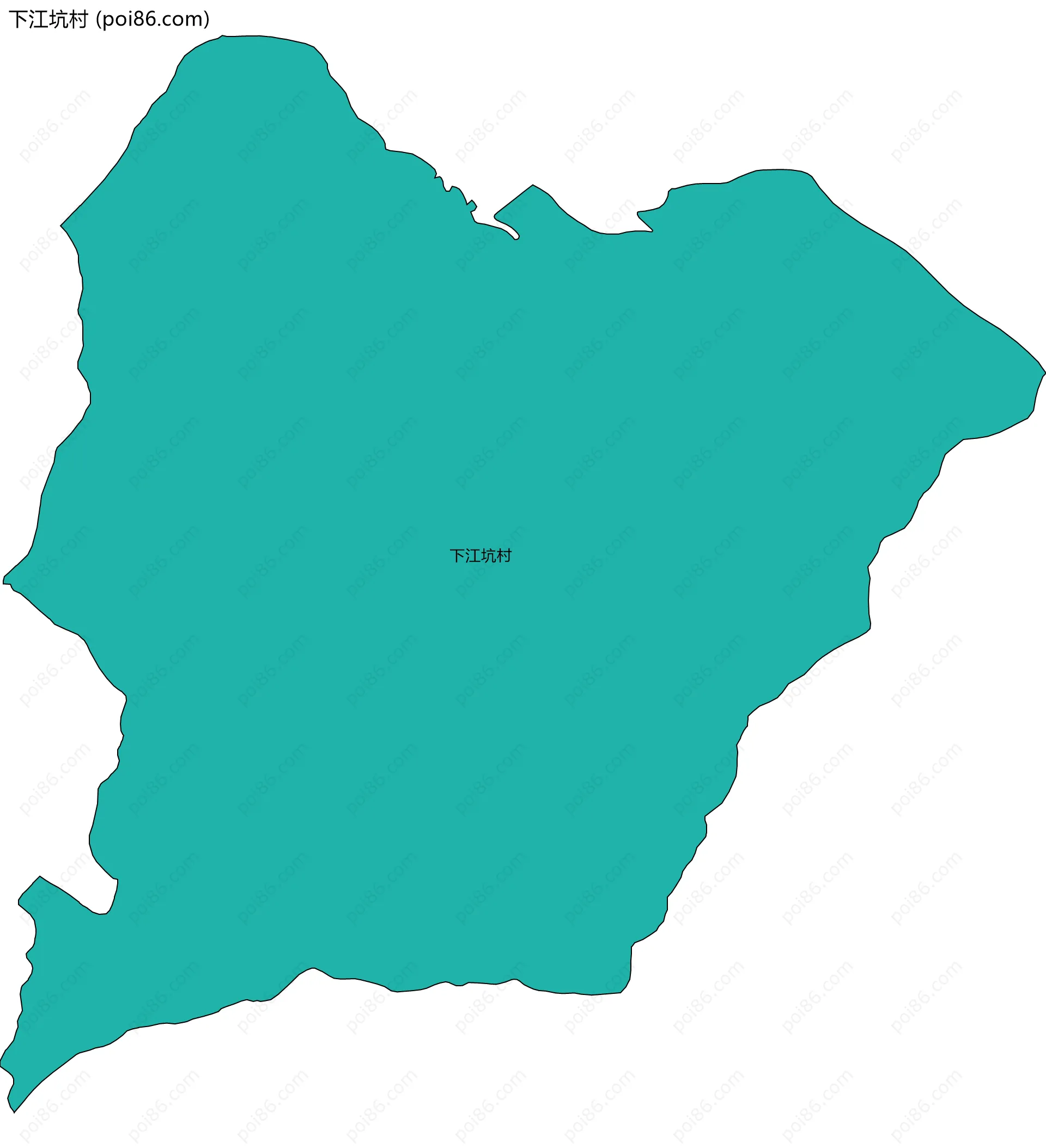 下江坑村边界地图