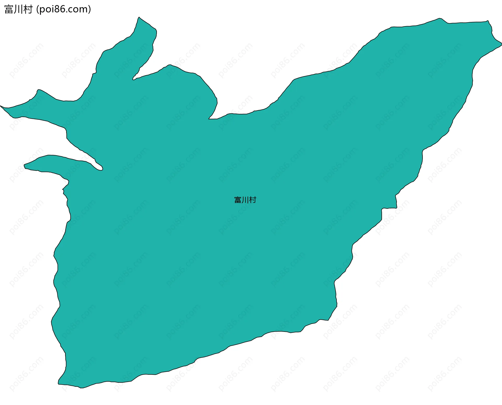 富川村边界地图