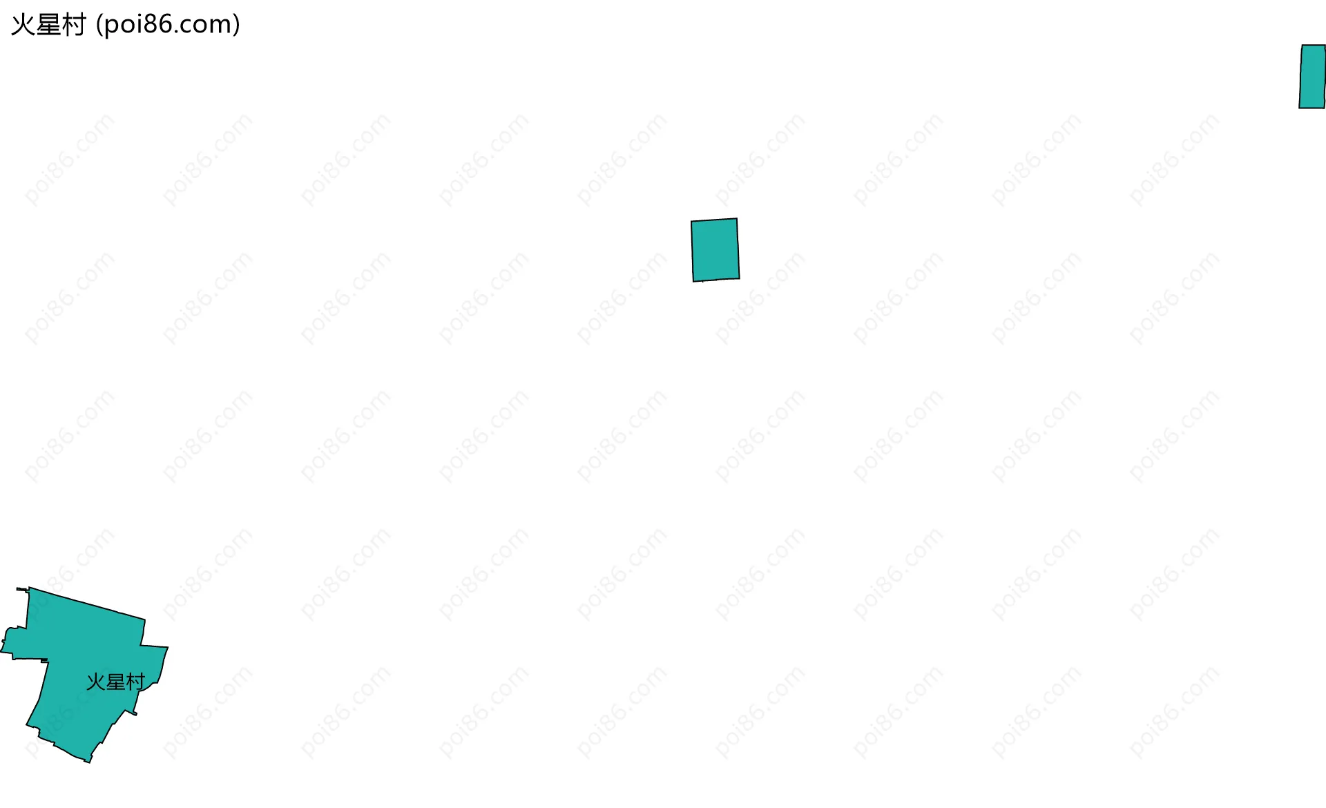 火星村边界地图