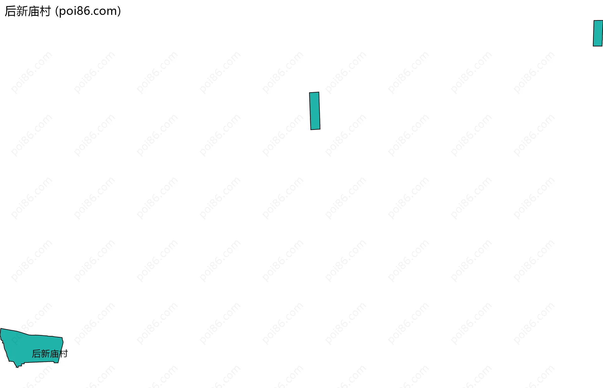 后新庙村边界地图