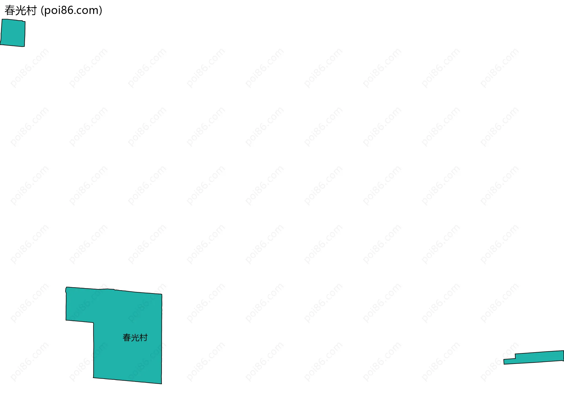 春光村边界地图