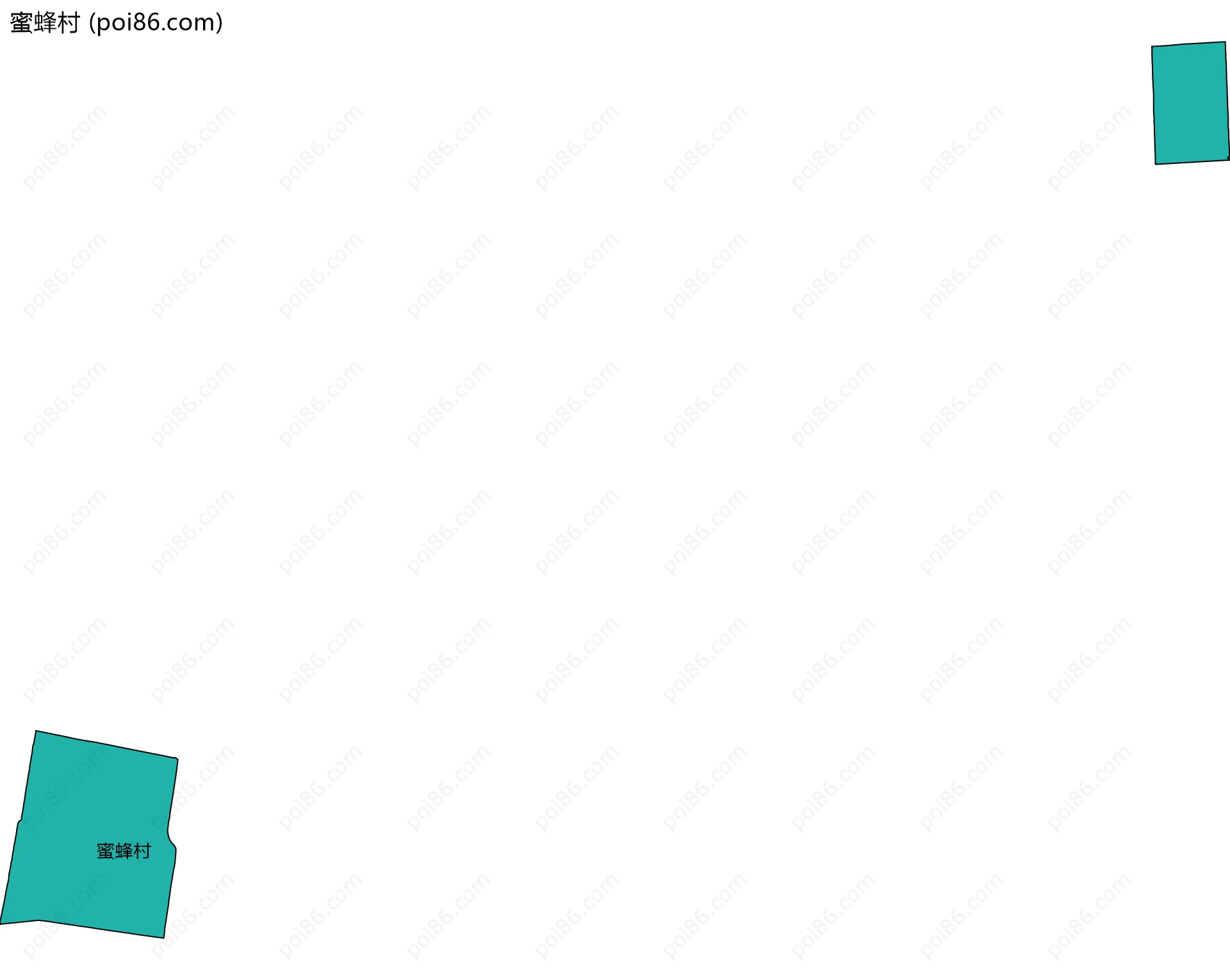 蜜蜂村边界地图