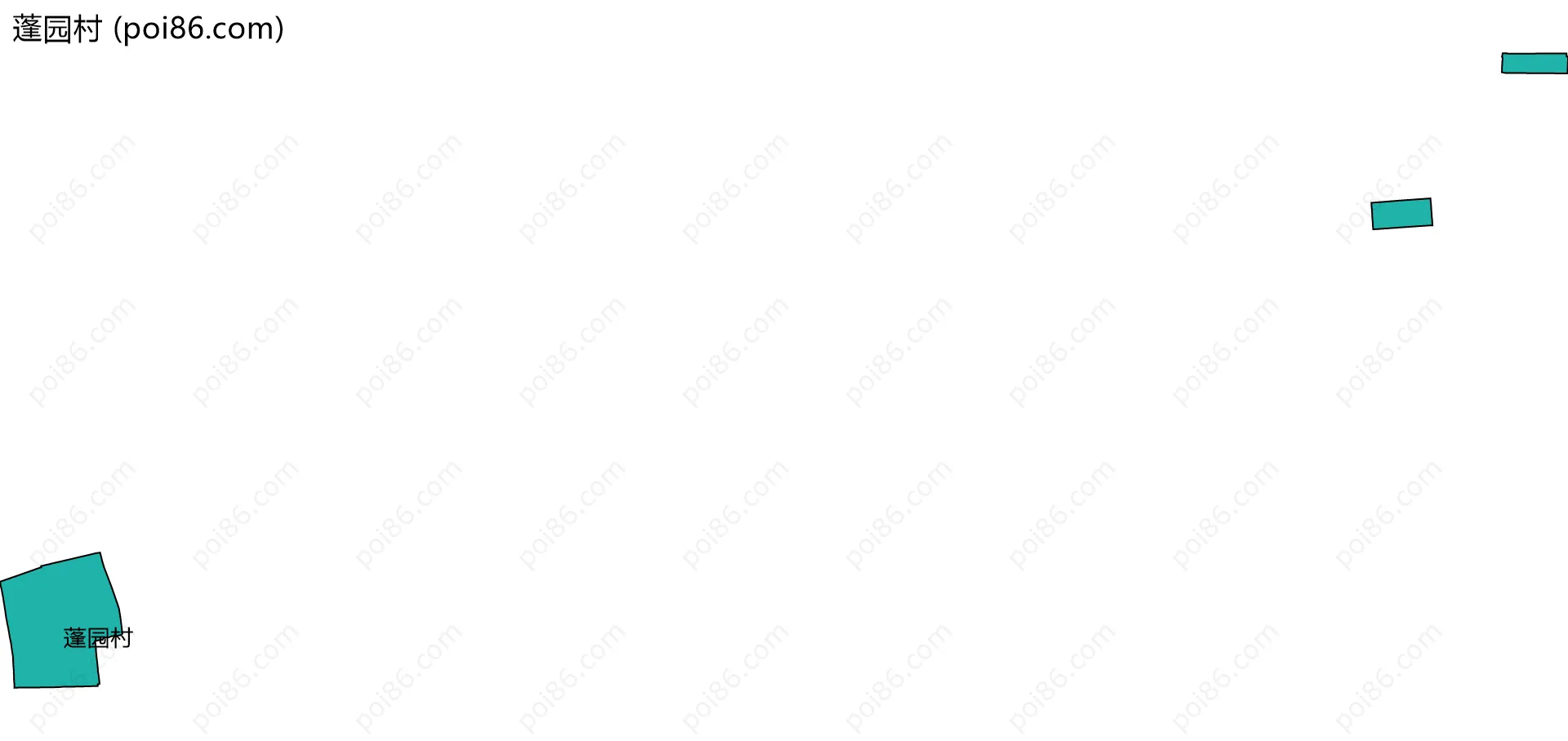 蓬园村边界地图