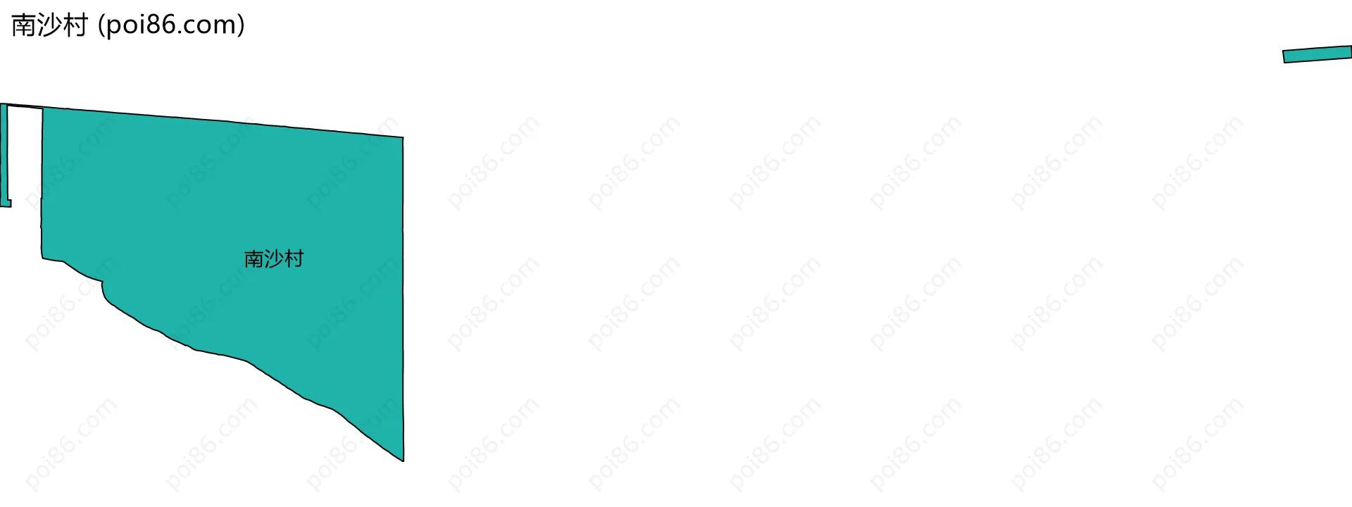 南沙村边界地图