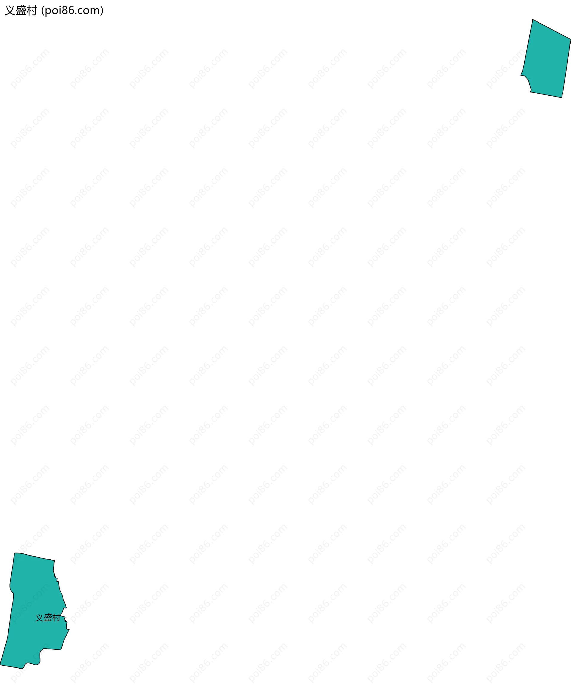 义盛村边界地图