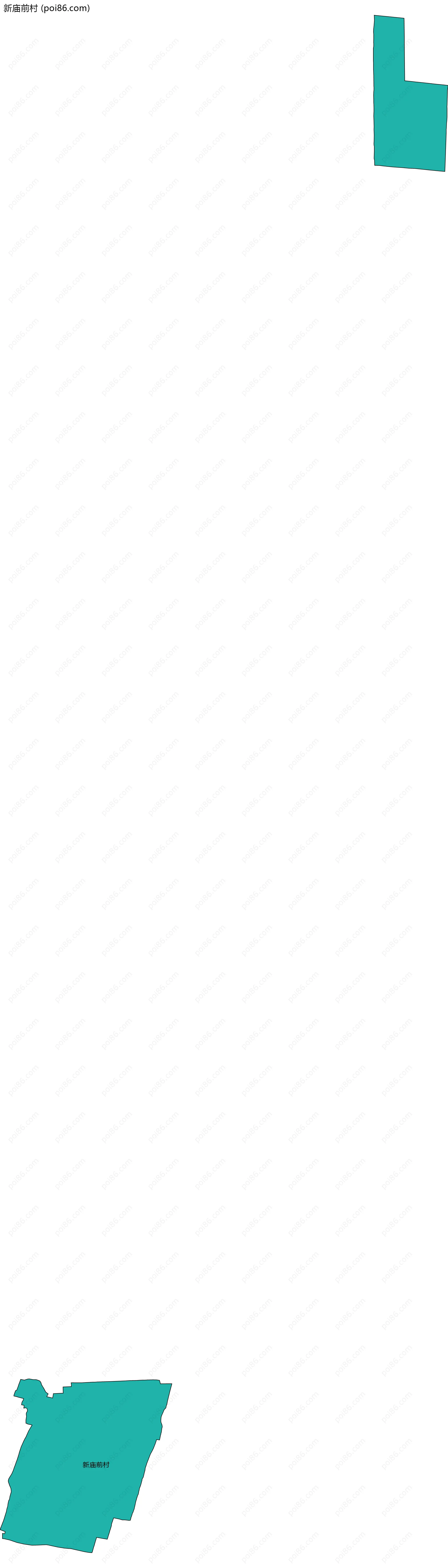 新庙前村边界地图