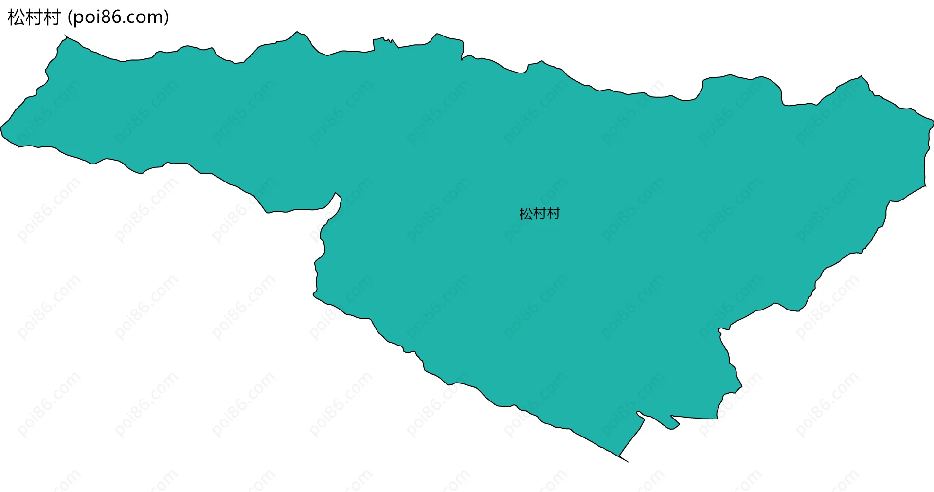 松村村边界地图