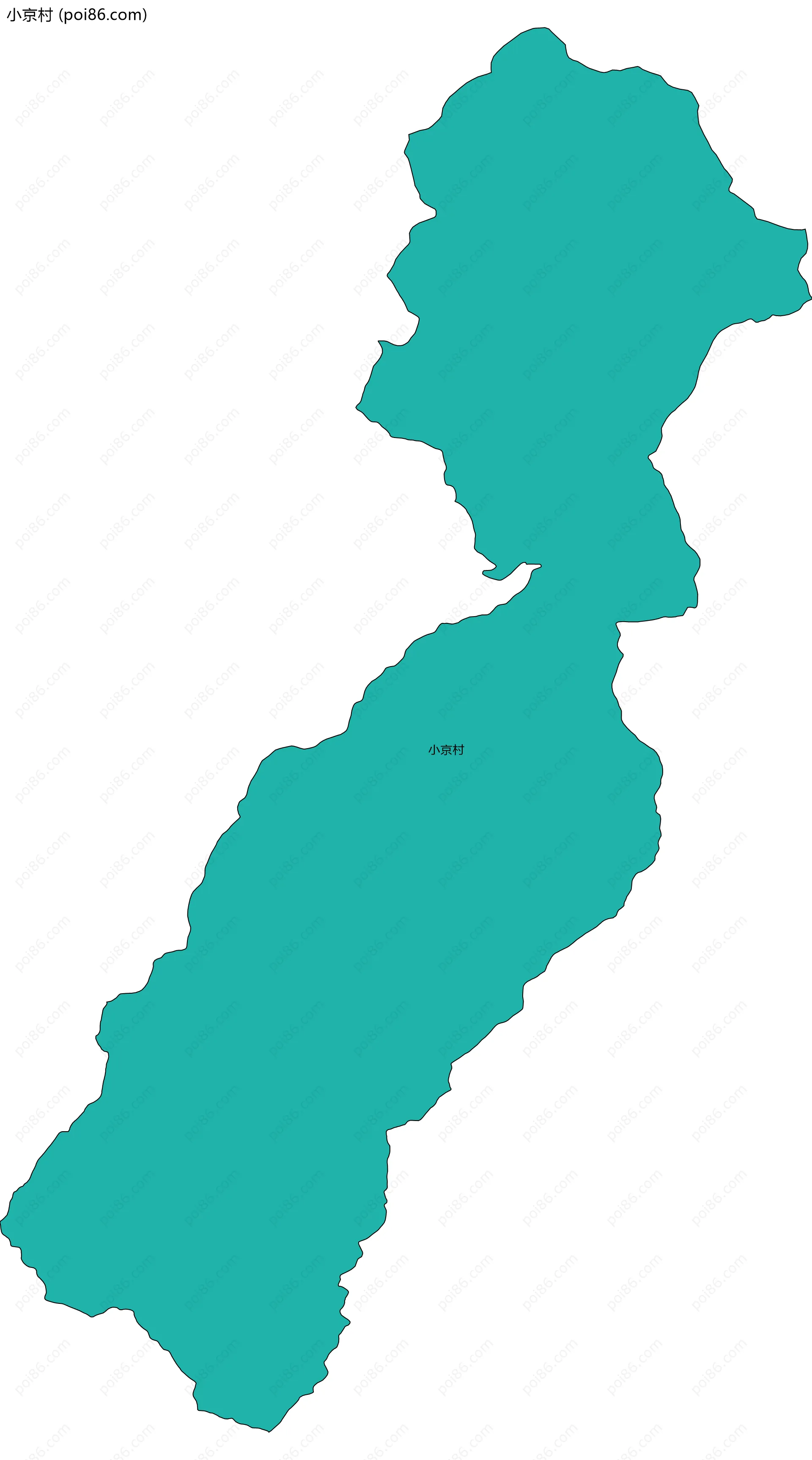 小京村边界地图