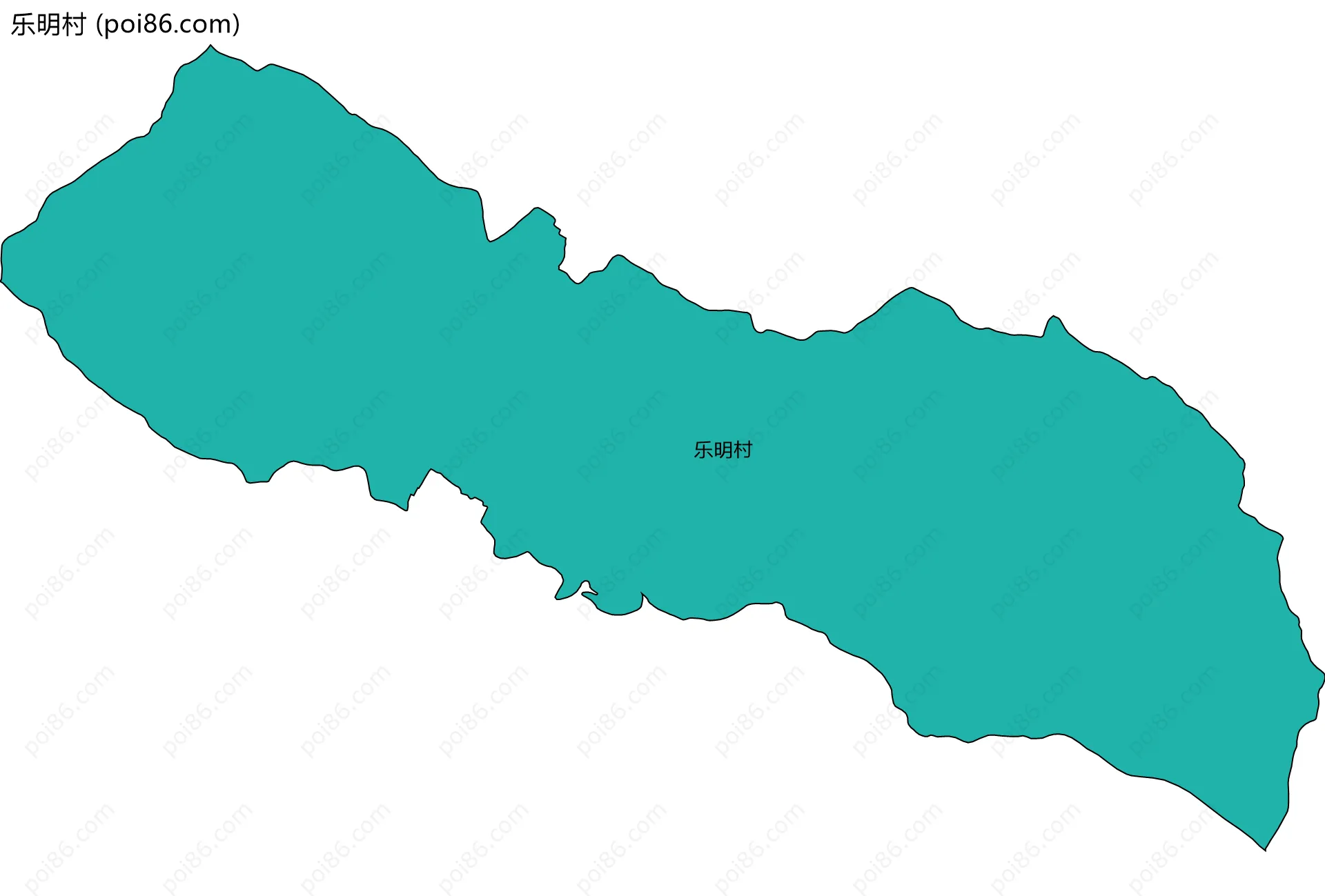 乐明村边界地图