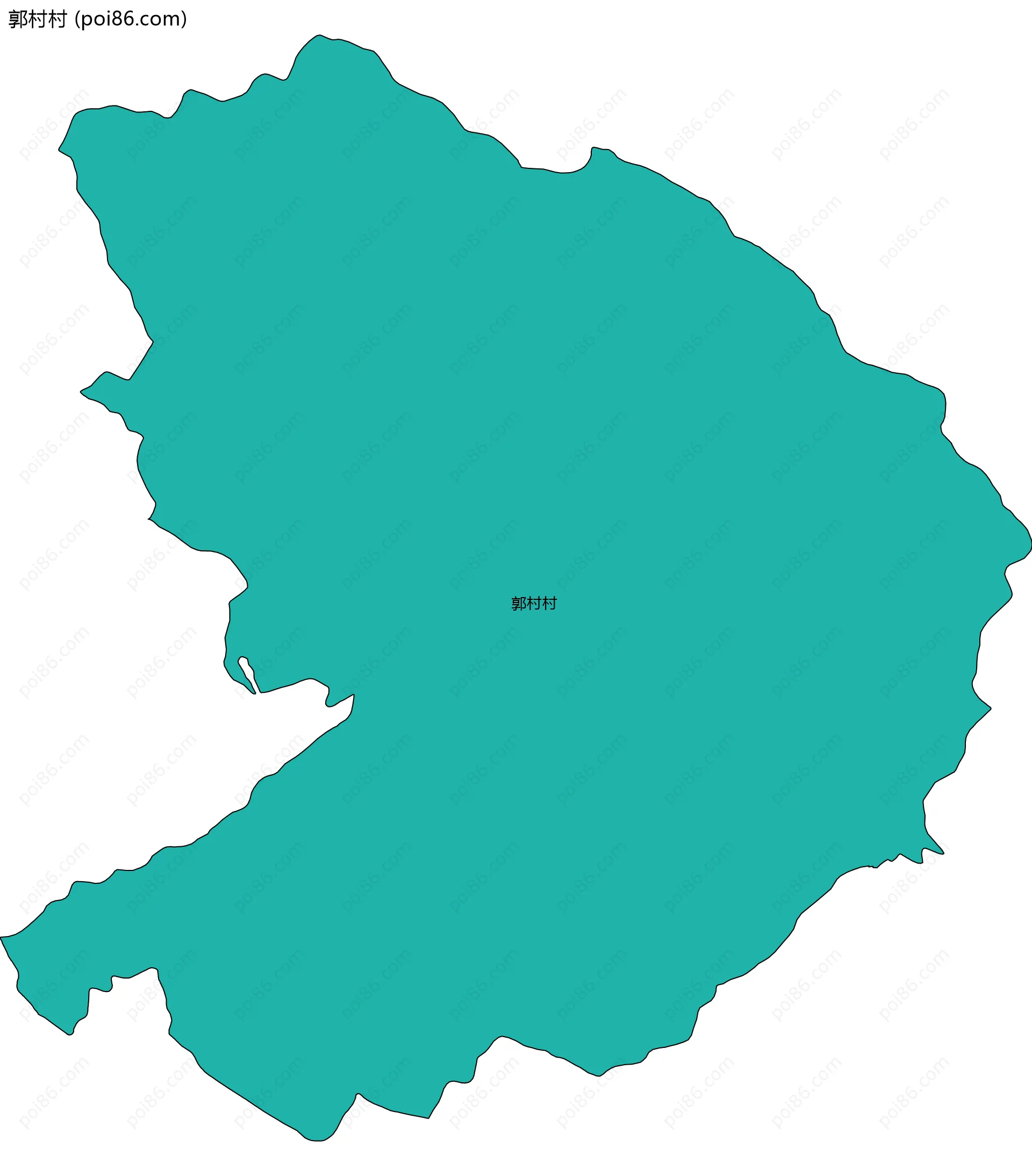 郭村村边界地图