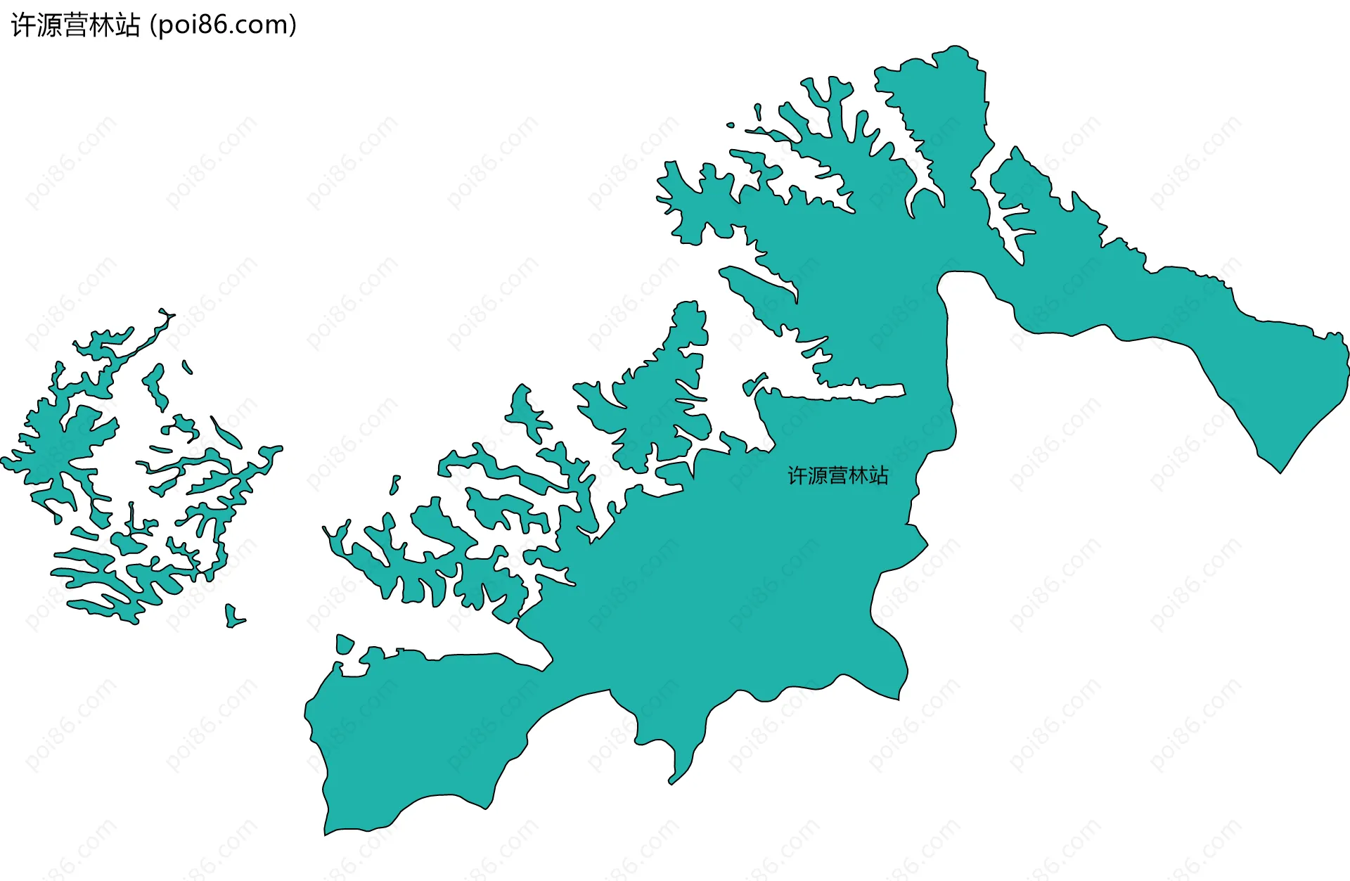 许源营林站边界地图