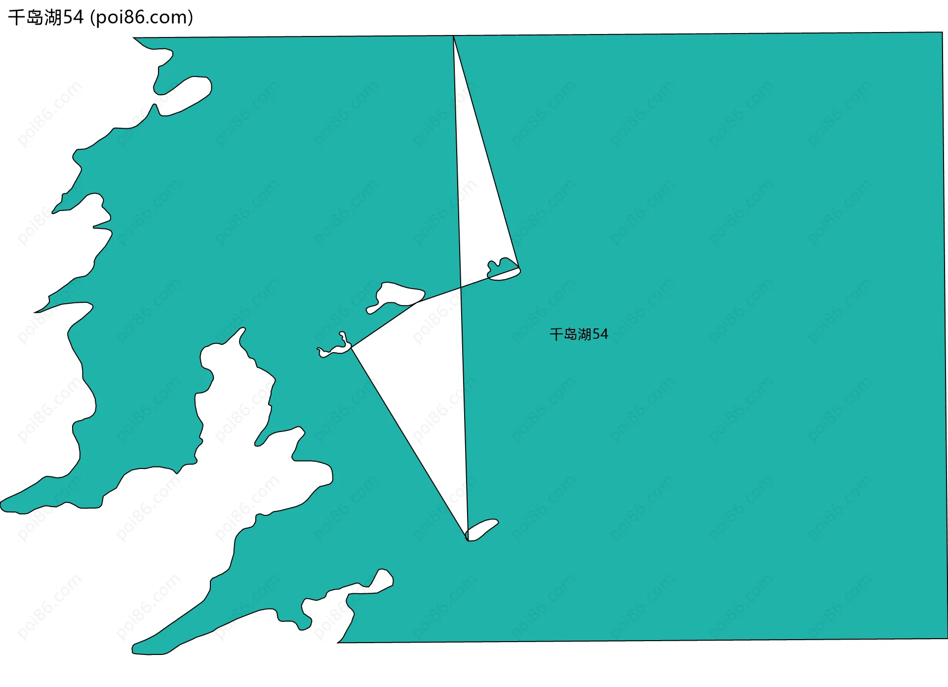 千岛湖54边界地图