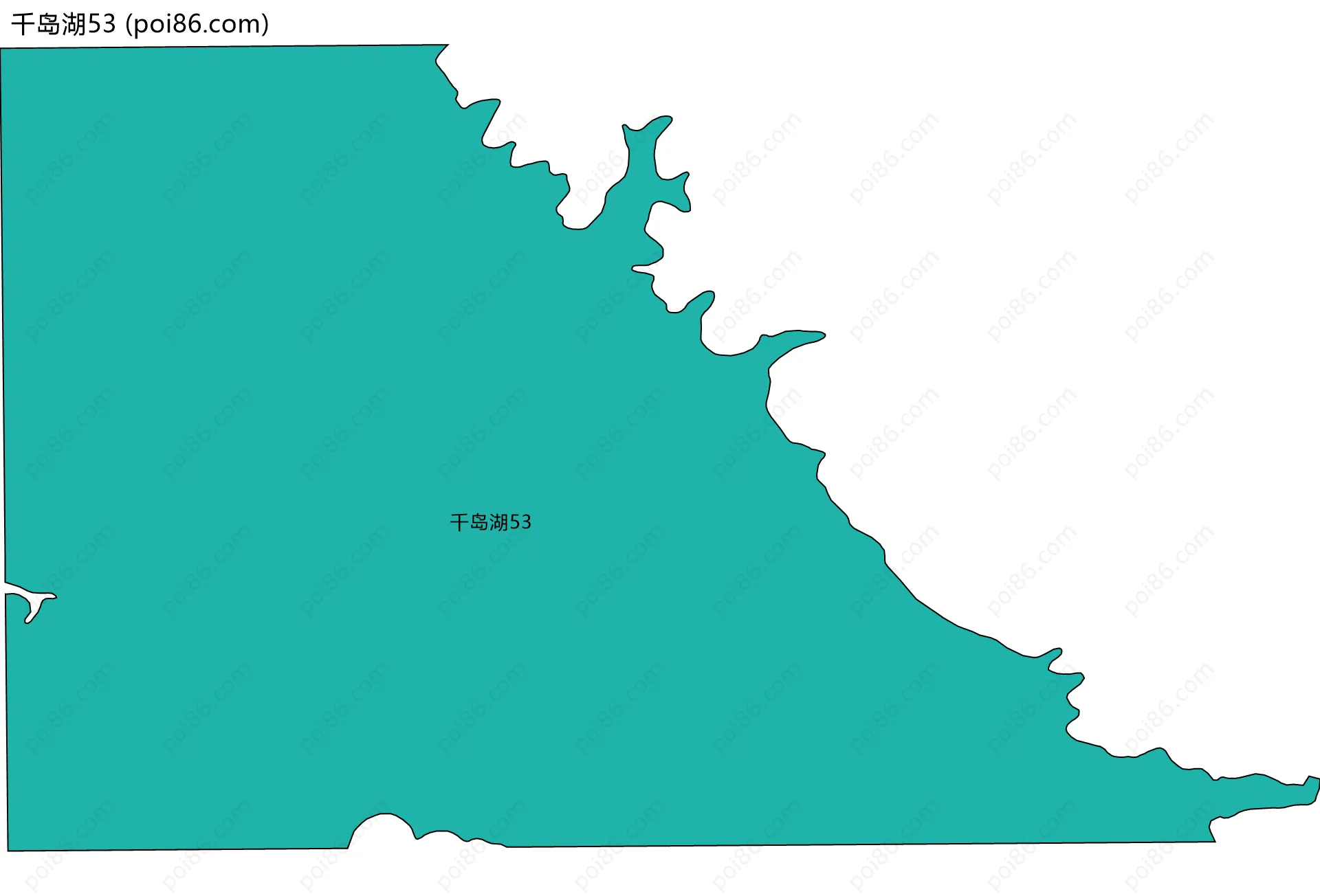 千岛湖53边界地图
