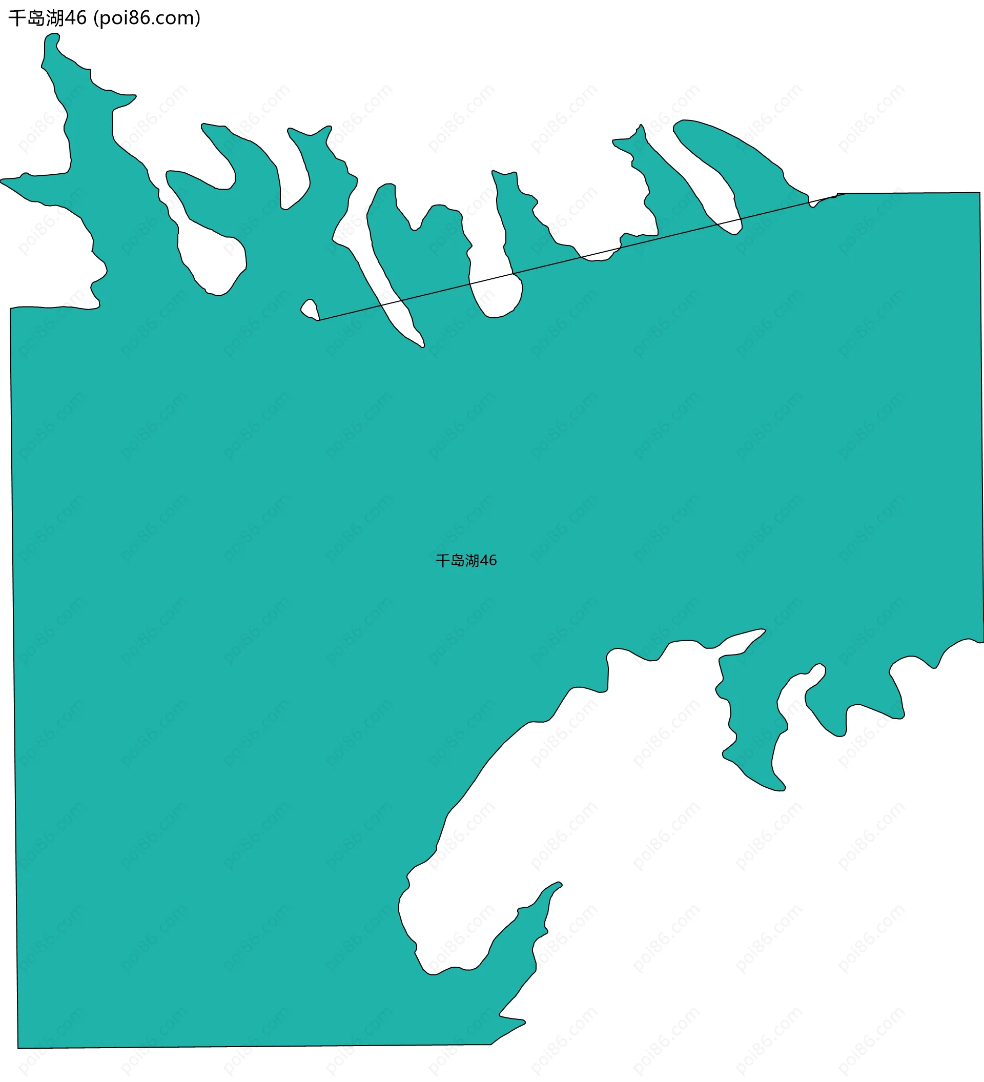 千岛湖46边界地图