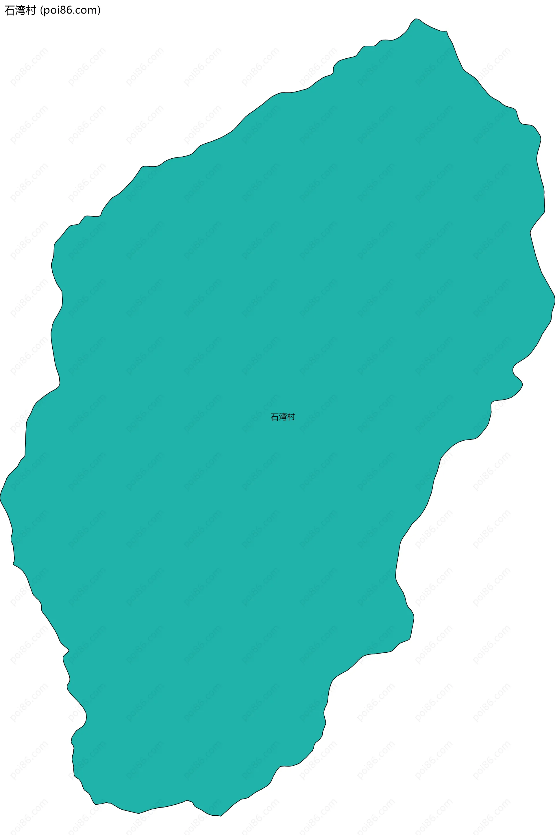 石湾村边界地图