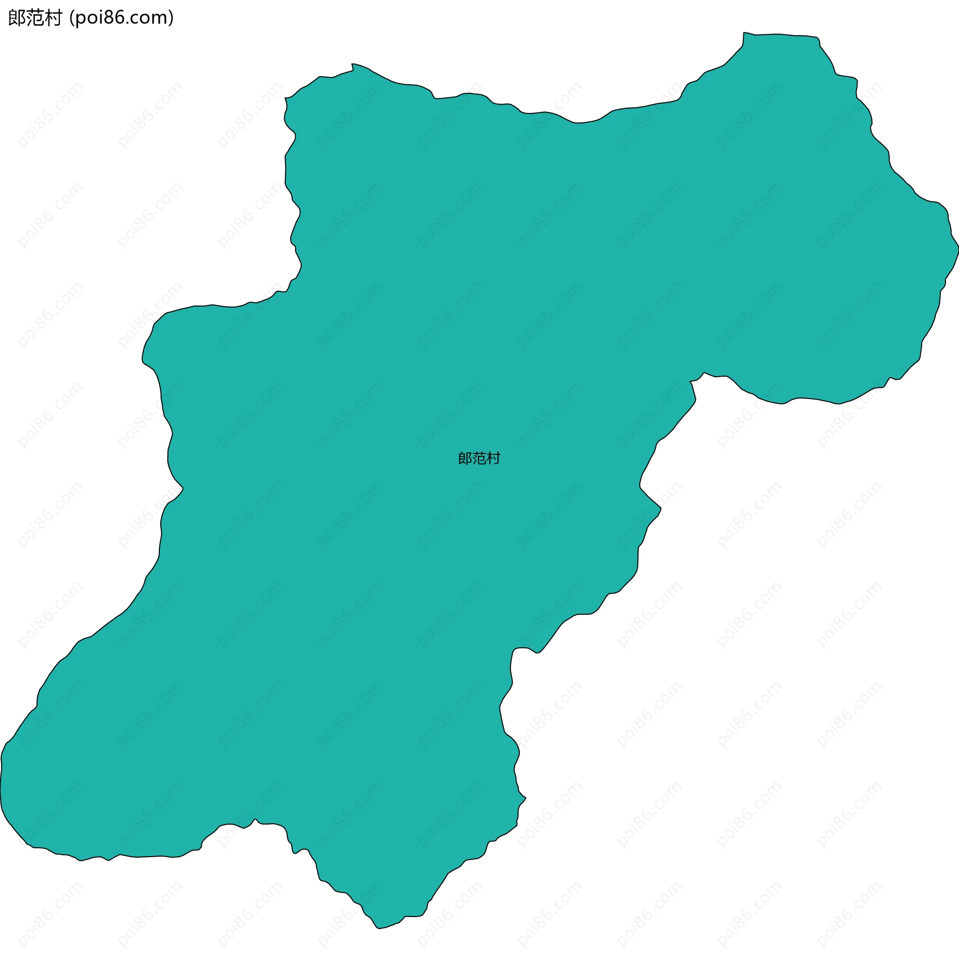 郎范村边界地图