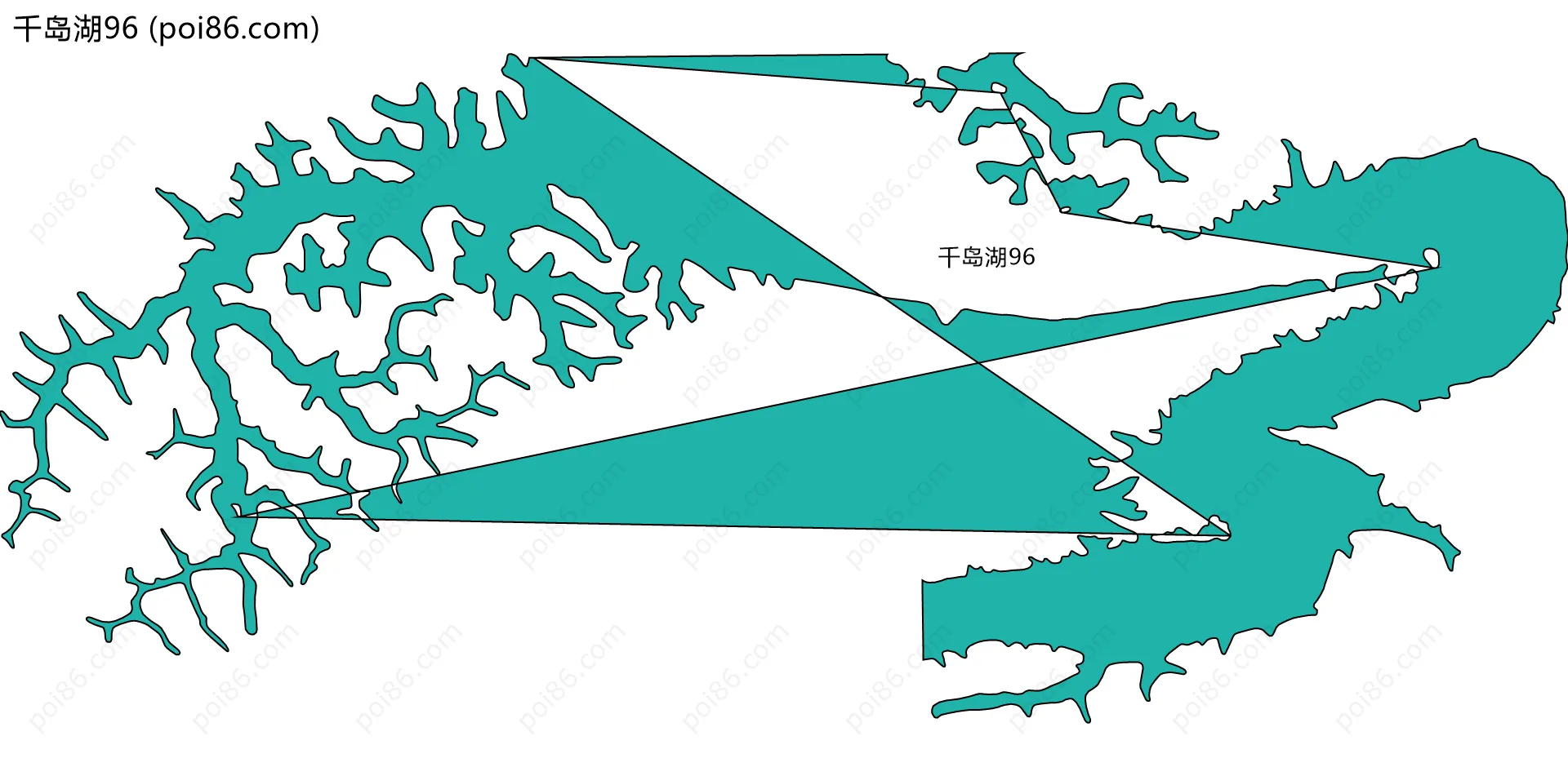 千岛湖96边界地图