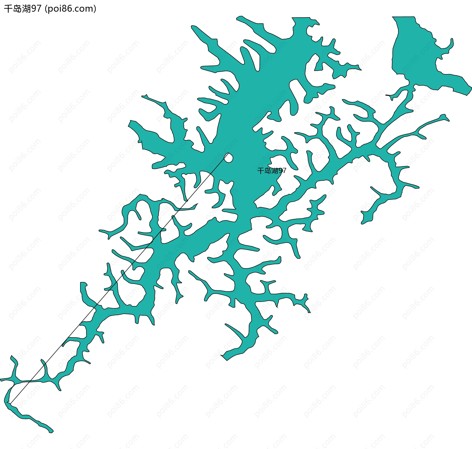 千岛湖97边界地图