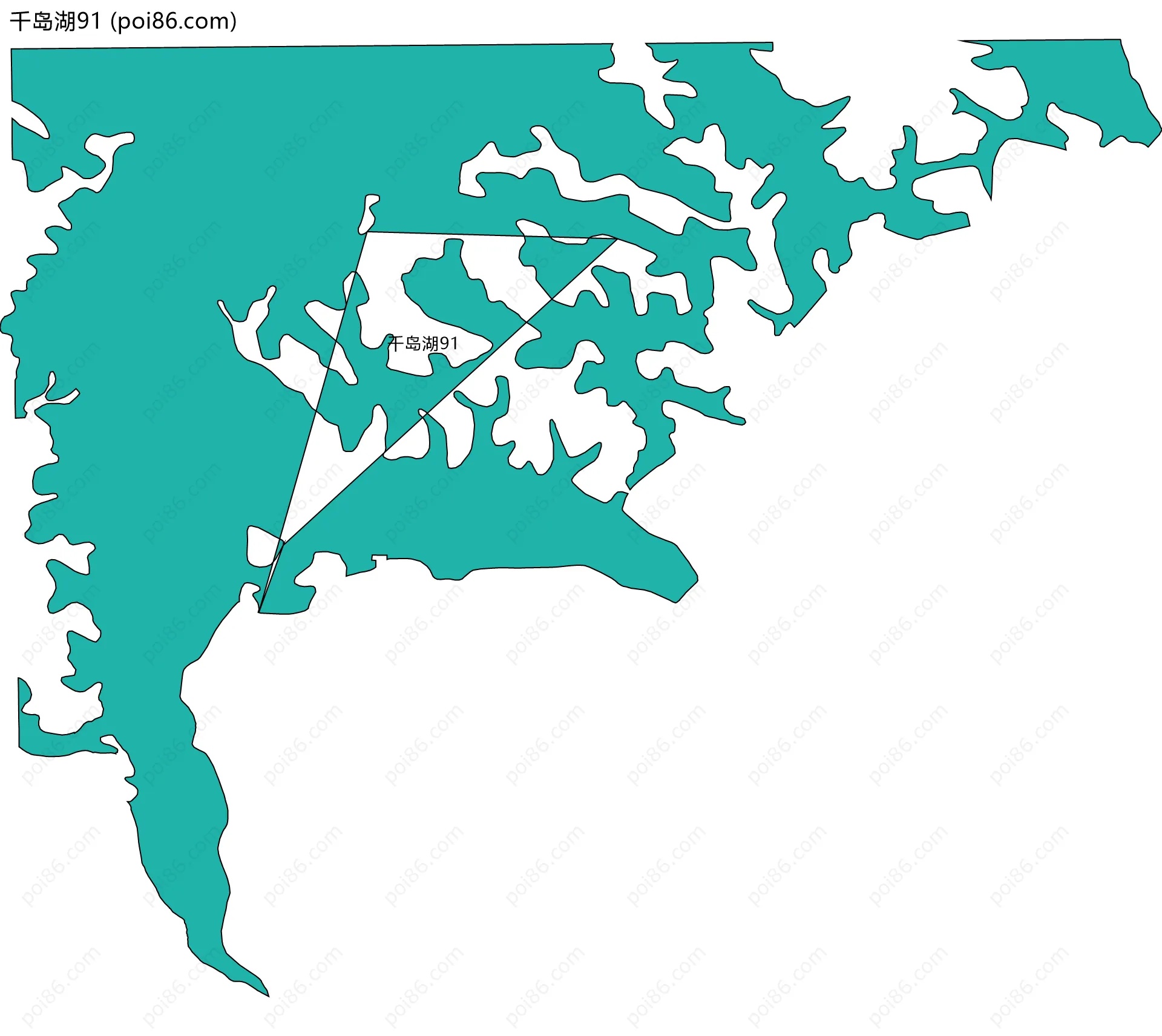 千岛湖91边界地图