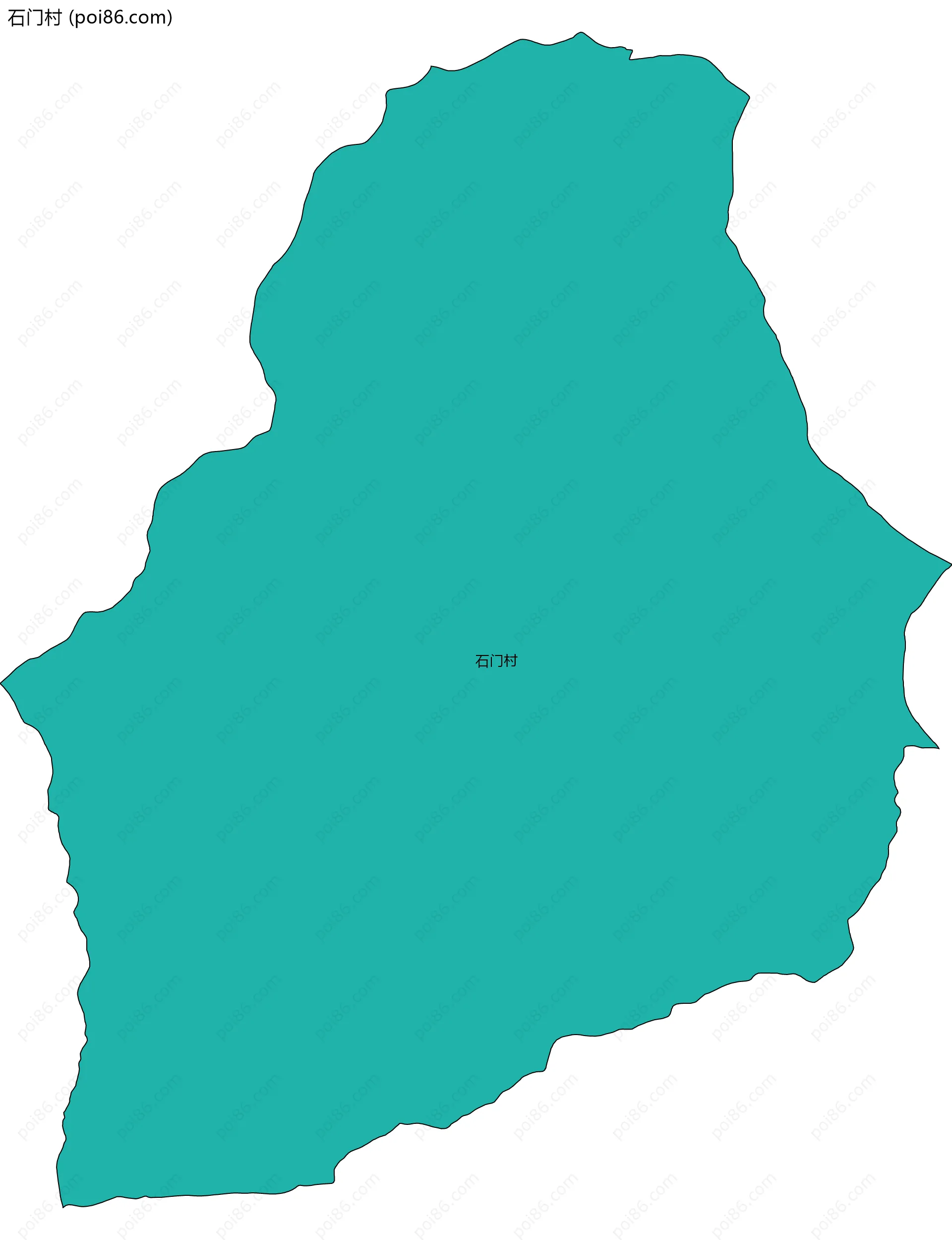 石门村边界地图