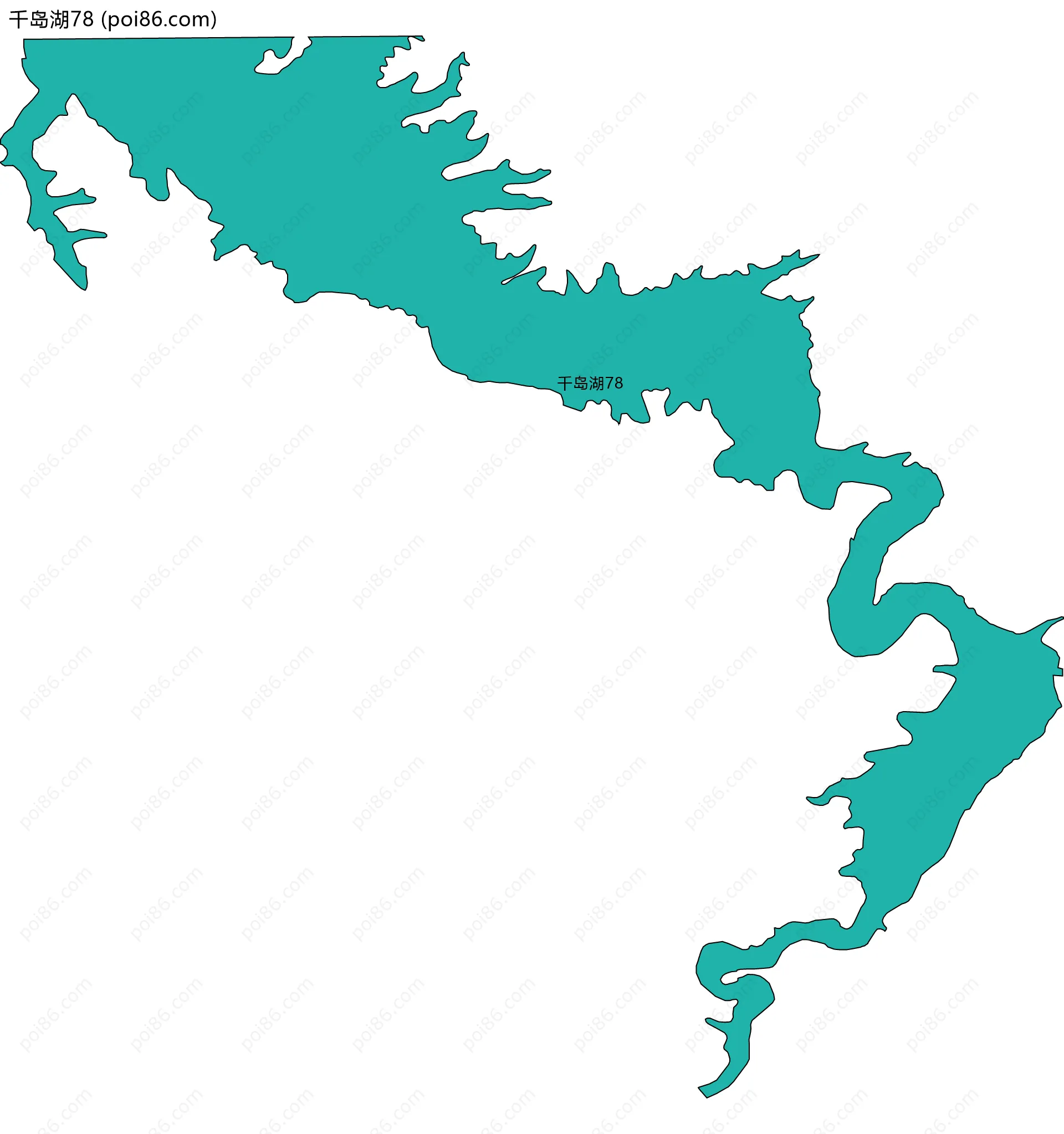千岛湖78边界地图