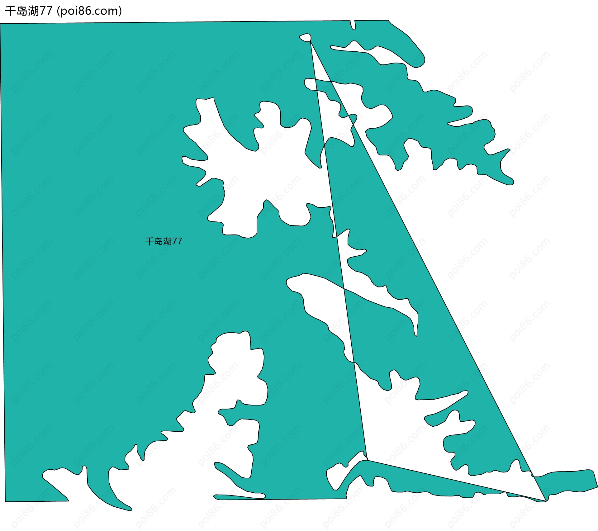 千岛湖77边界地图