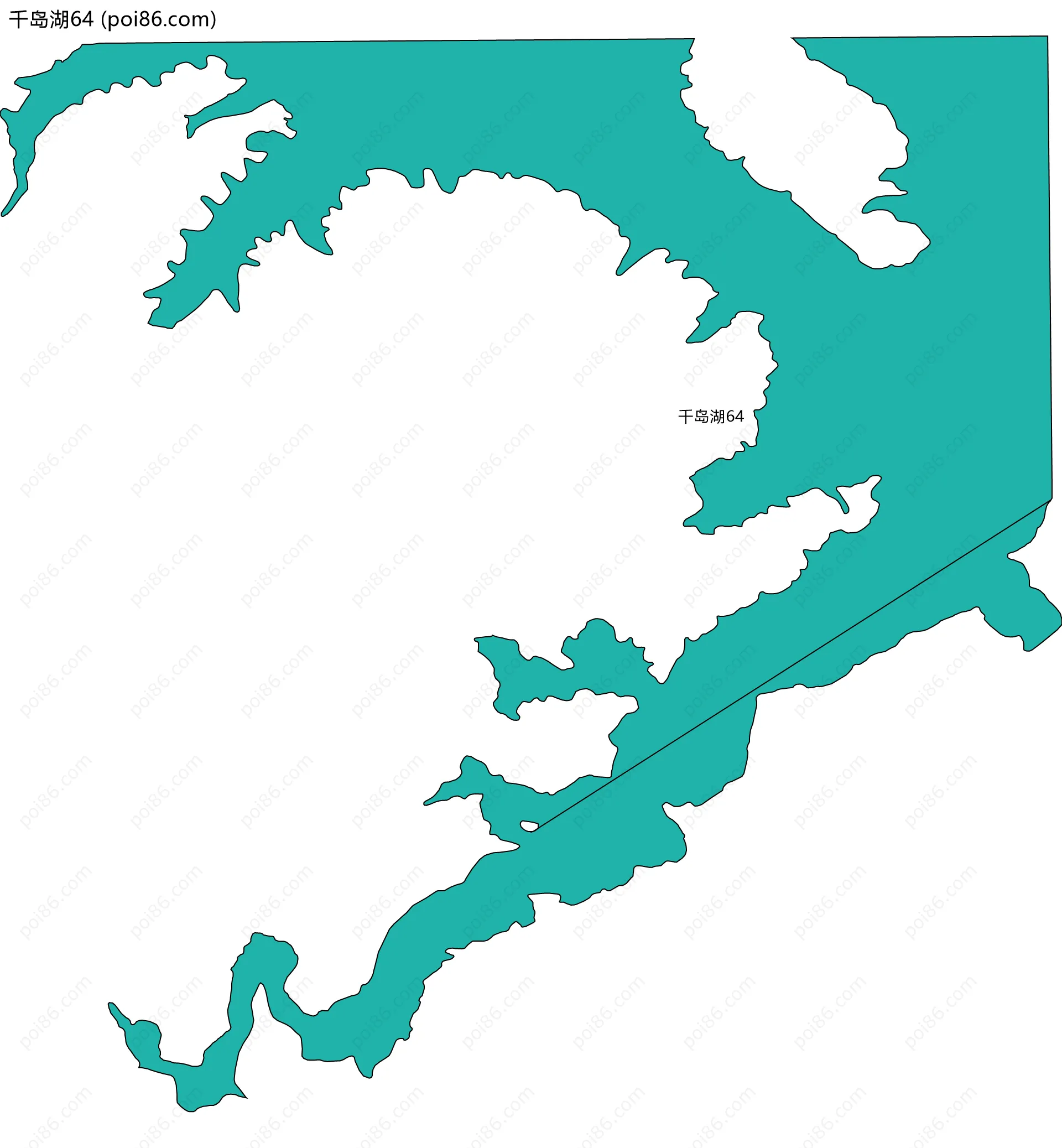 千岛湖64边界地图