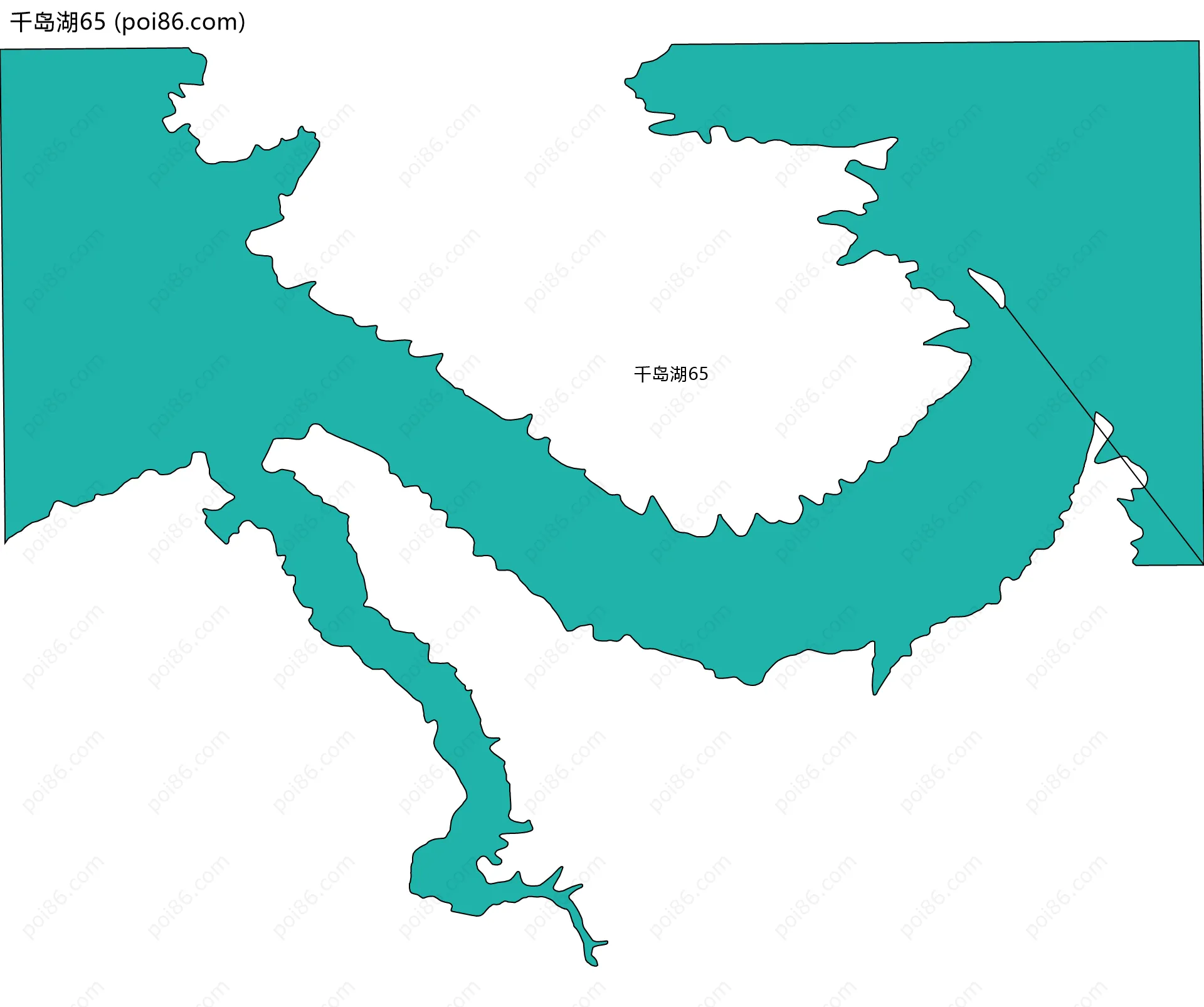 千岛湖65边界地图