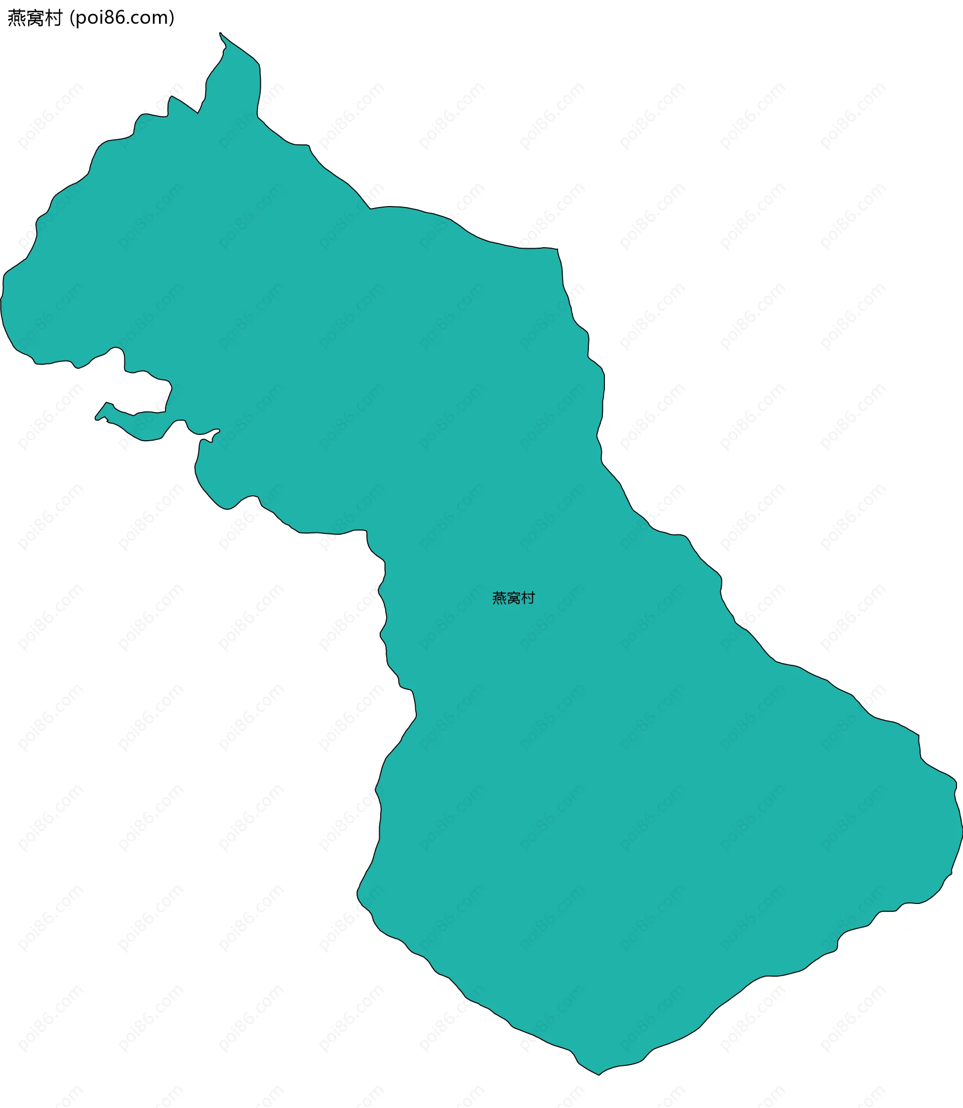 燕窝村边界地图